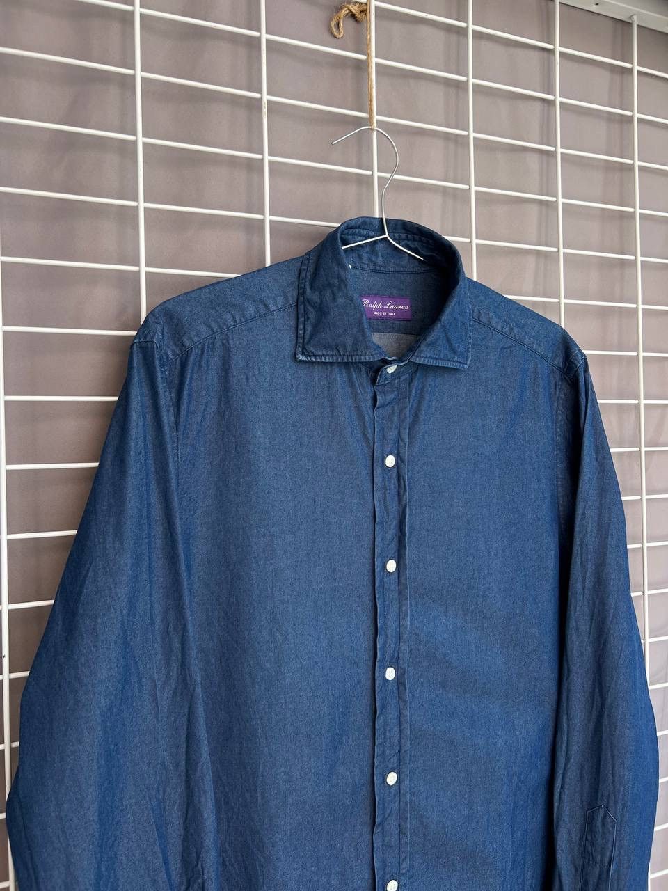 Ralph Lauren Purple Label Ralph Lauren Purple Label Indigo Button Shirt Size 14.5 or M Size US M / EU 48-50 / 2 - 3 Thumbnail