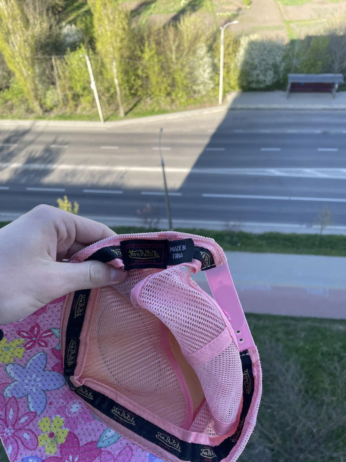 Von Dutch Authentic Y2K Von Dutch Pick Me Pink Floral Trucker Cap Size ONE SIZE - 4 Thumbnail