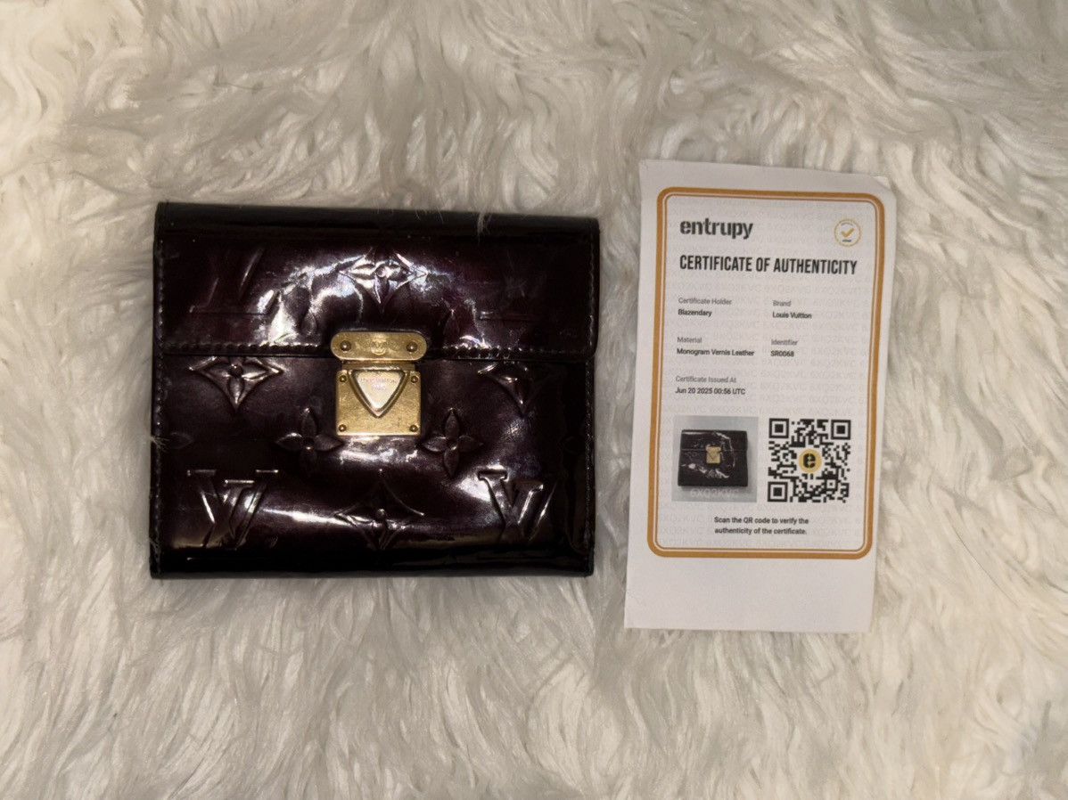 Louis Vuitton Louis Vuitton Amarante Vernis Trifold Wallet Size ONE SIZE - 11 Thumbnail