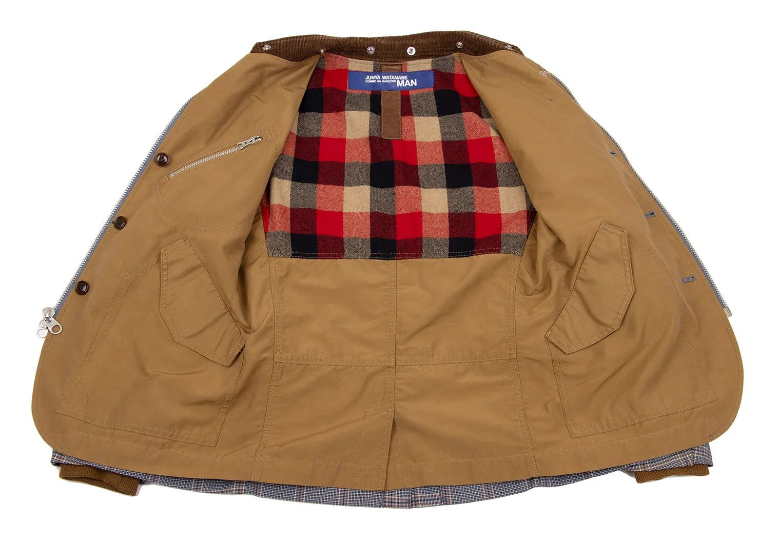 Junya Watanabe Reversible 2-Way Jacket Blouson in Blue and Brown, Size XS Size US XS / EU 42 / 0 - 10 Thumbnail