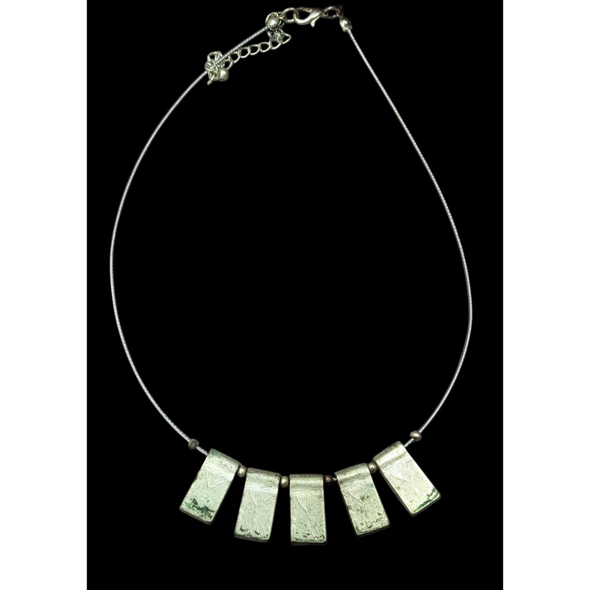 Other Rainbow Holographic Tiger Stripe Silver Tone Charm Necklace Size ONE SIZE - 4 Thumbnail