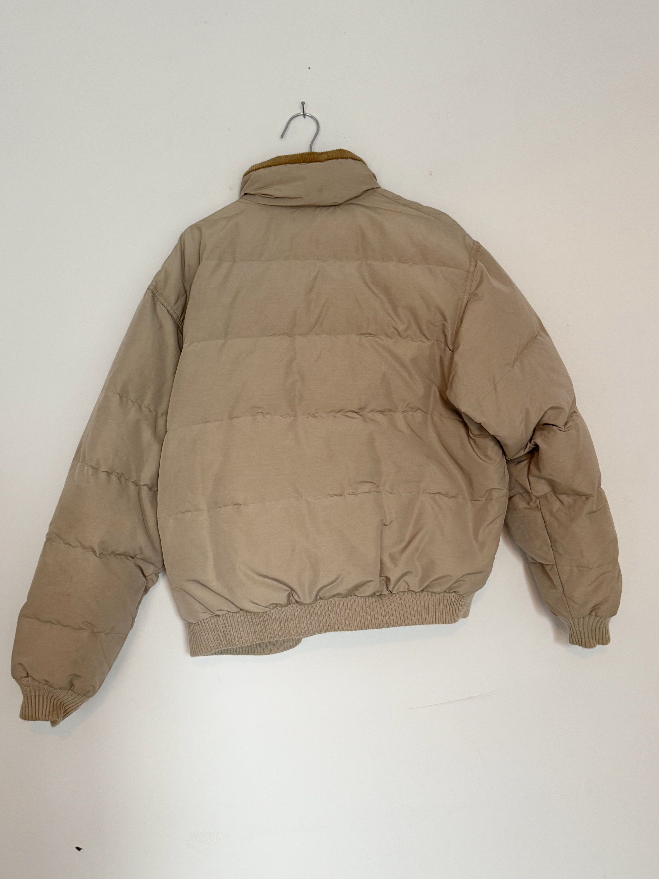 Eddie Bauer Vintage Eddie Bauer Puffer Jacket Beige with Corduroy Size US M / EU 48-50 / 2 - 3 Thumbnail