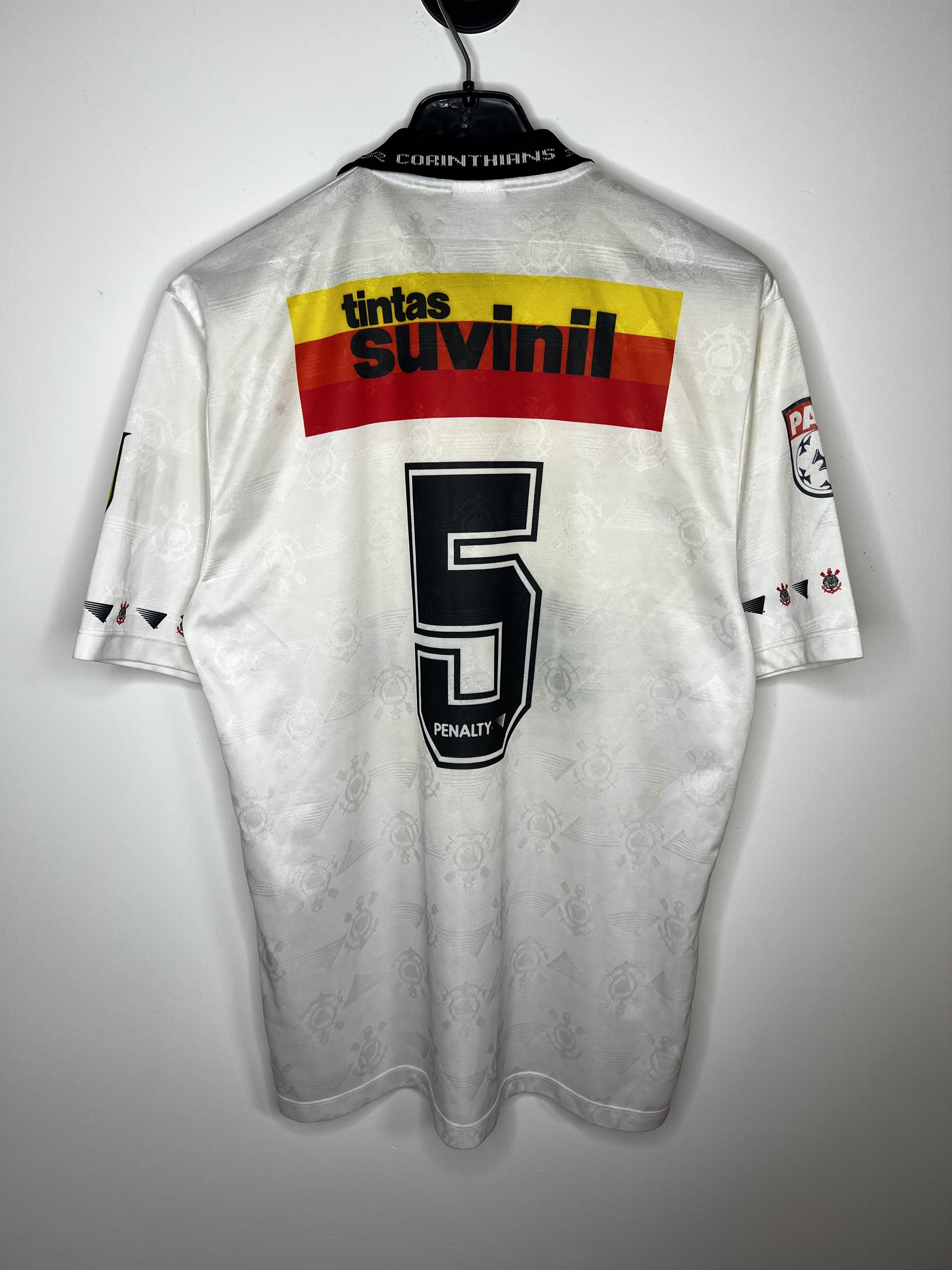 Penalty CORINTHIANS PAULISTA 1995 HOME FOOTBALL SHIRT SOCCER JERSEY Size US L / EU 52-54 / 3 - 2 Thumbnail