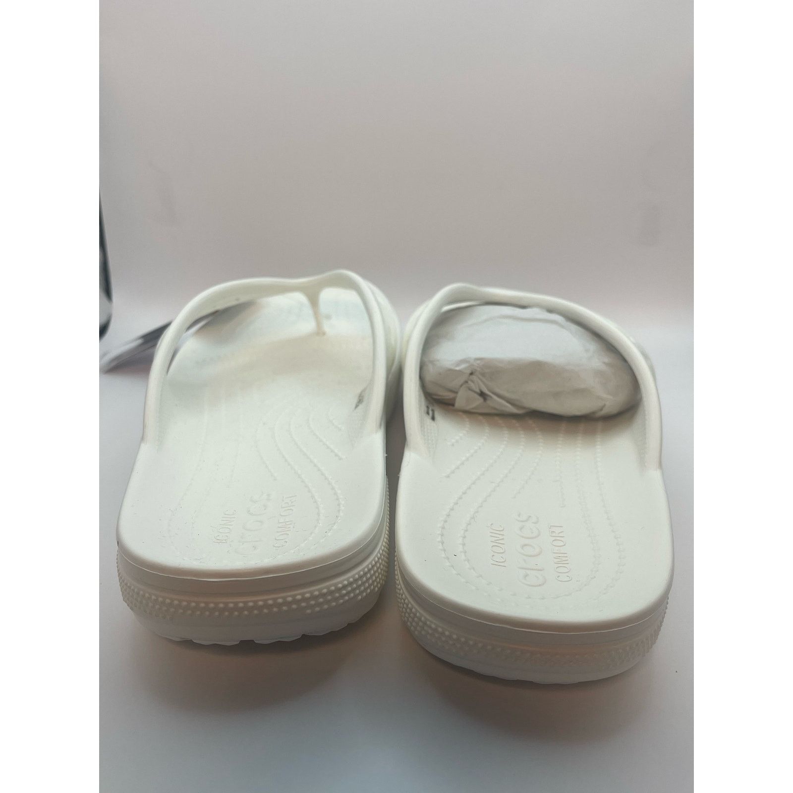 Crocs Crocs White Platform Flip Flops Sandals Slippers Size 12 NWT Size US 12 / EU 45 - 9 Thumbnail