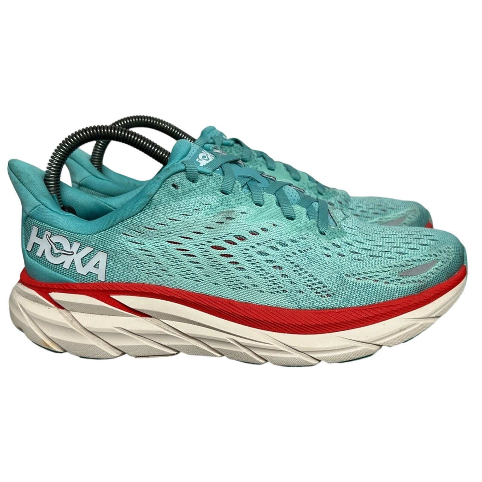 Hoka HOKA Clifton 8 Women’s Size 7.5 B Aquarelle/Eggshell Shoes Size US 7.5 / IT 37.5 - 3 Thumbnail