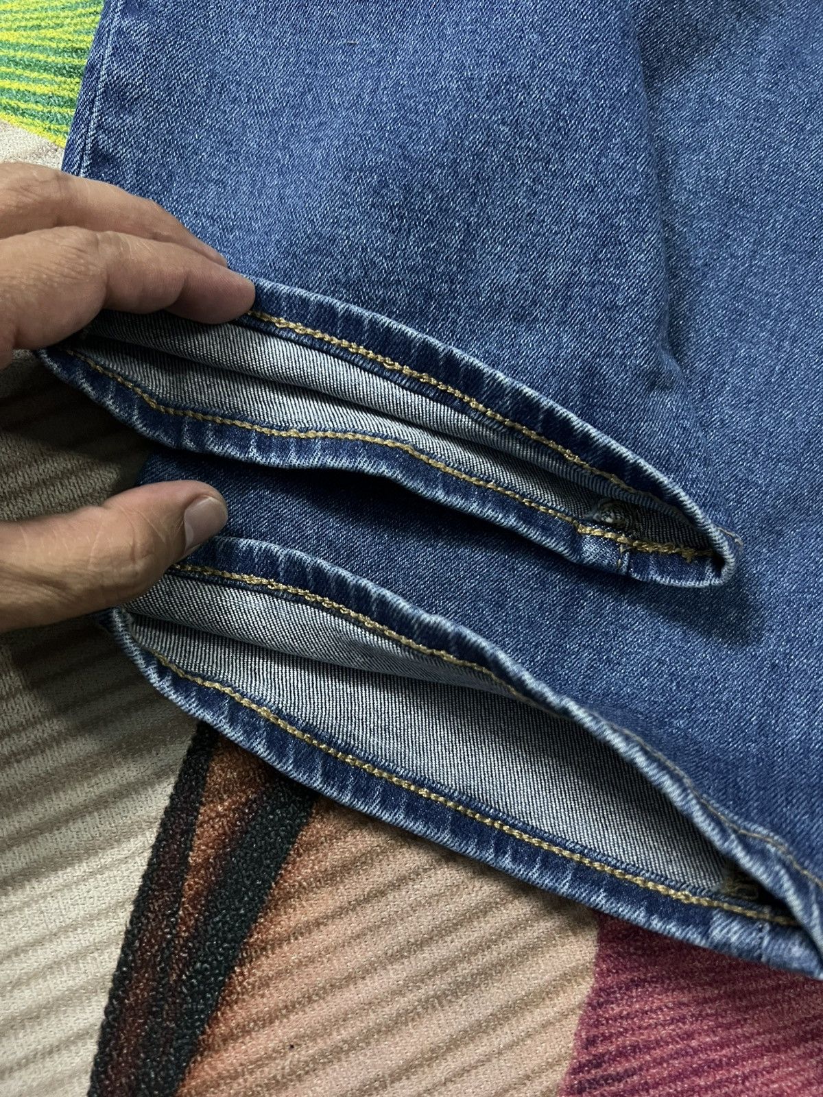 Undercover 💥INSANE 90’STYLE GU X UNDERCOVER DISTRESS BLUE JEAN Size US 32 / EU 48 - 13 Thumbnail