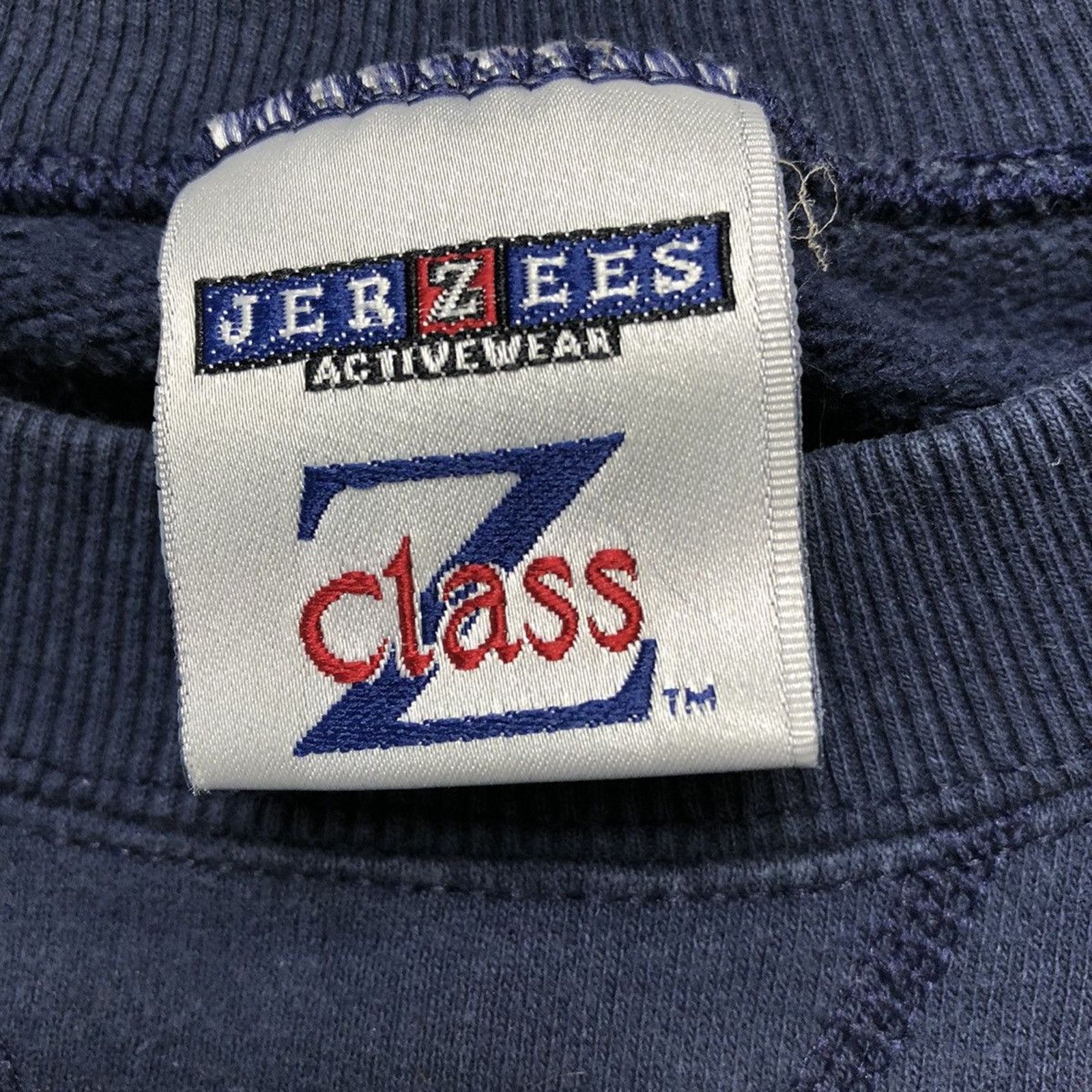 Jerzees × Vintage Vintage Jerzees Blank Sweatshirt Faded Boxy 90s Pullover Size US L / EU 52-54 / 3 - 5 Thumbnail