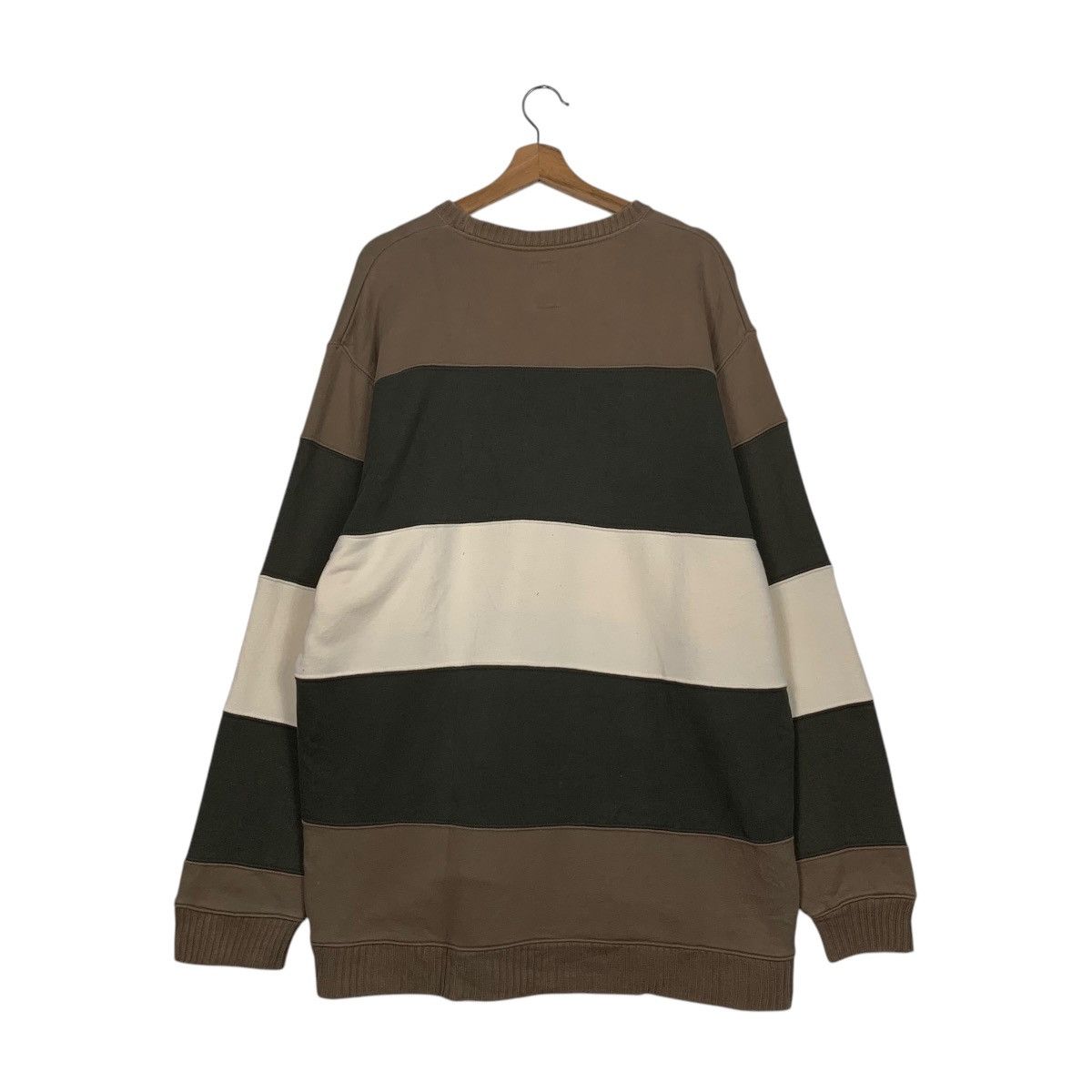 Japanese Brand EAST TWENTY BOX Striped Crewneck Sweatshirt #1983-C86 Size US L / EU 52-54 / 3 - 7 Thumbnail