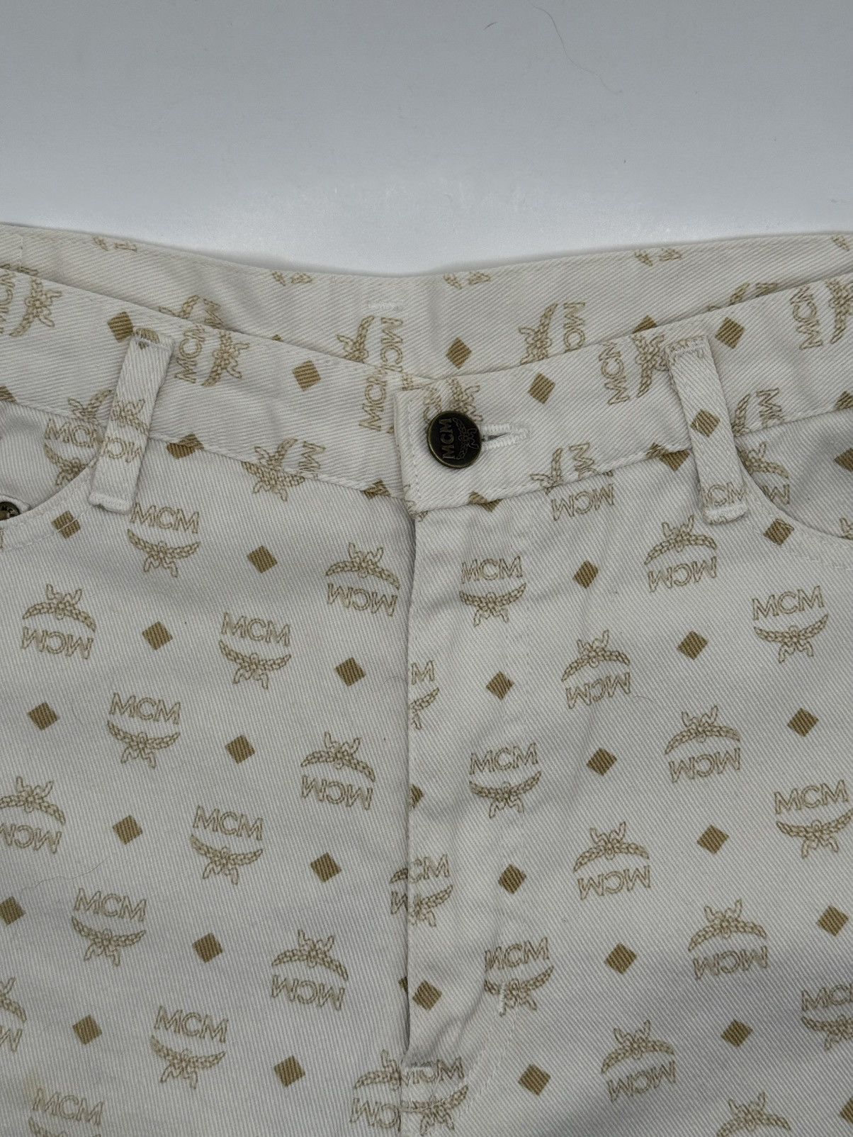 MCM Vintage Mcm O.T.C fullprint Monogram Jeans Size 28" / US 6 / IT 42 - 4 Thumbnail