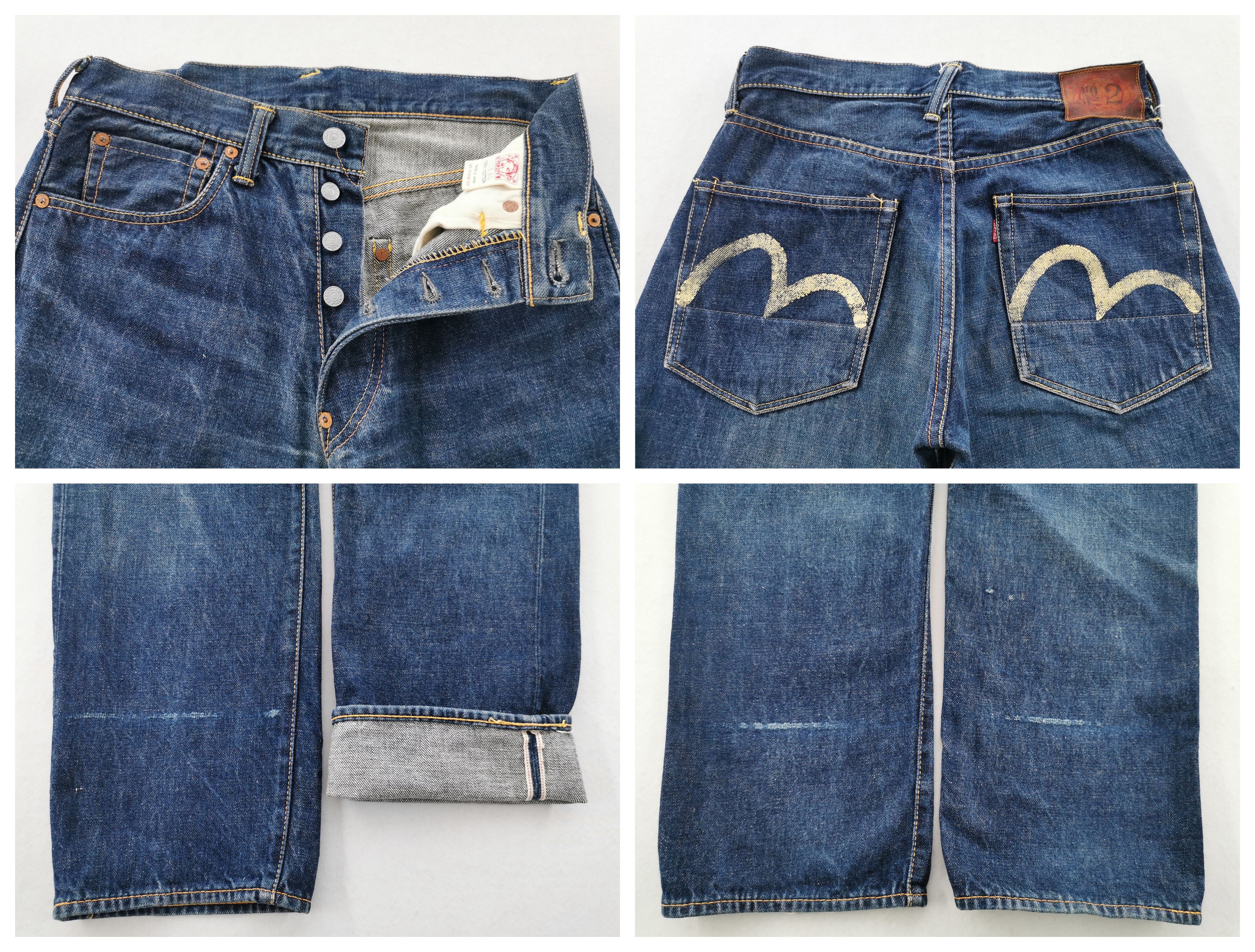 Evisu Vintage 90's Evisu Selvedge Denim Pocket Logo Made In Japan Size US 30 / EU 46 - 1 Thumbnail