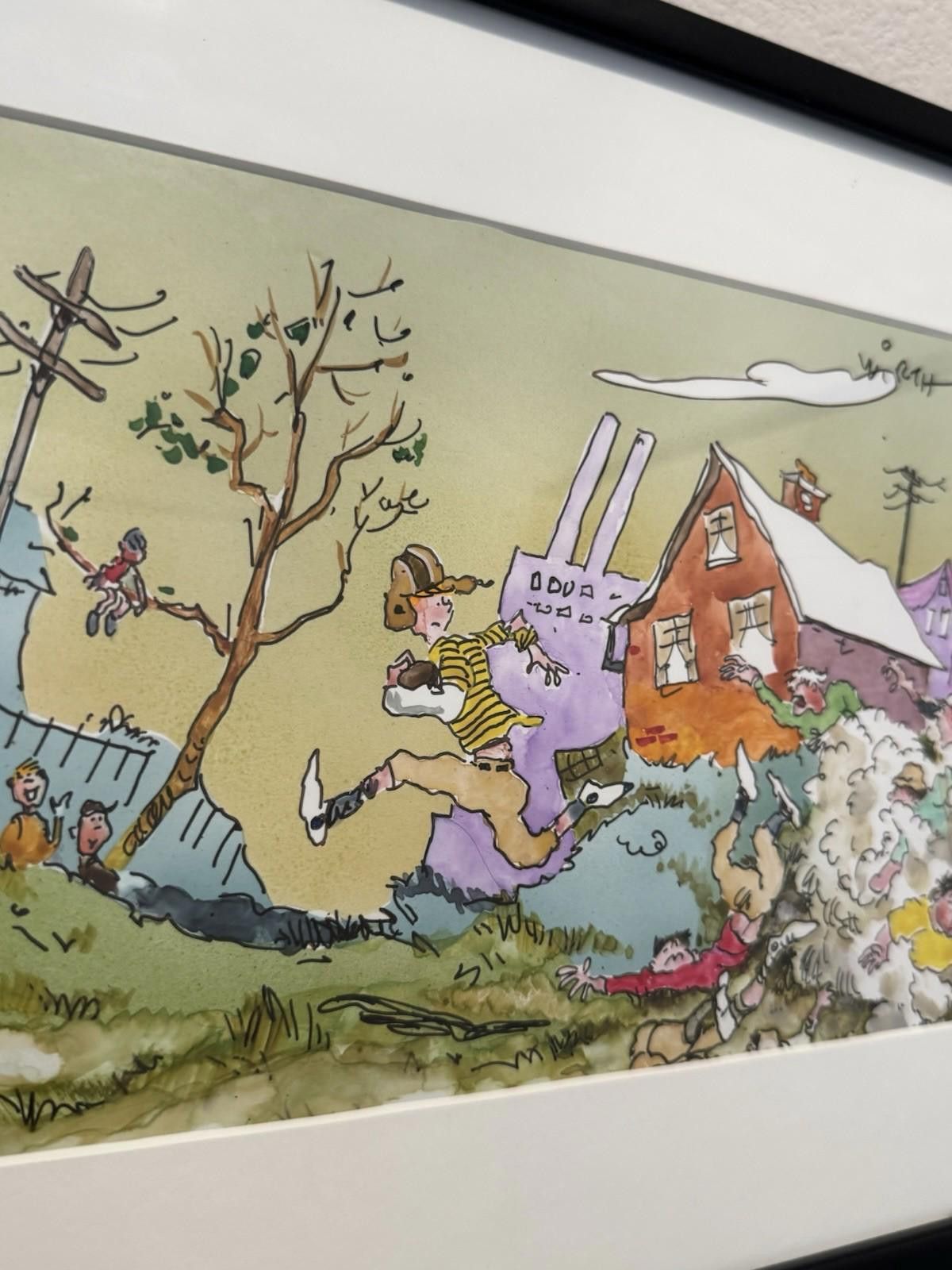 The Unbranded Brand Cliff Wirth Signed Original Cartoon Art Framed One of One Size ONE SIZE - 5 Thumbnail