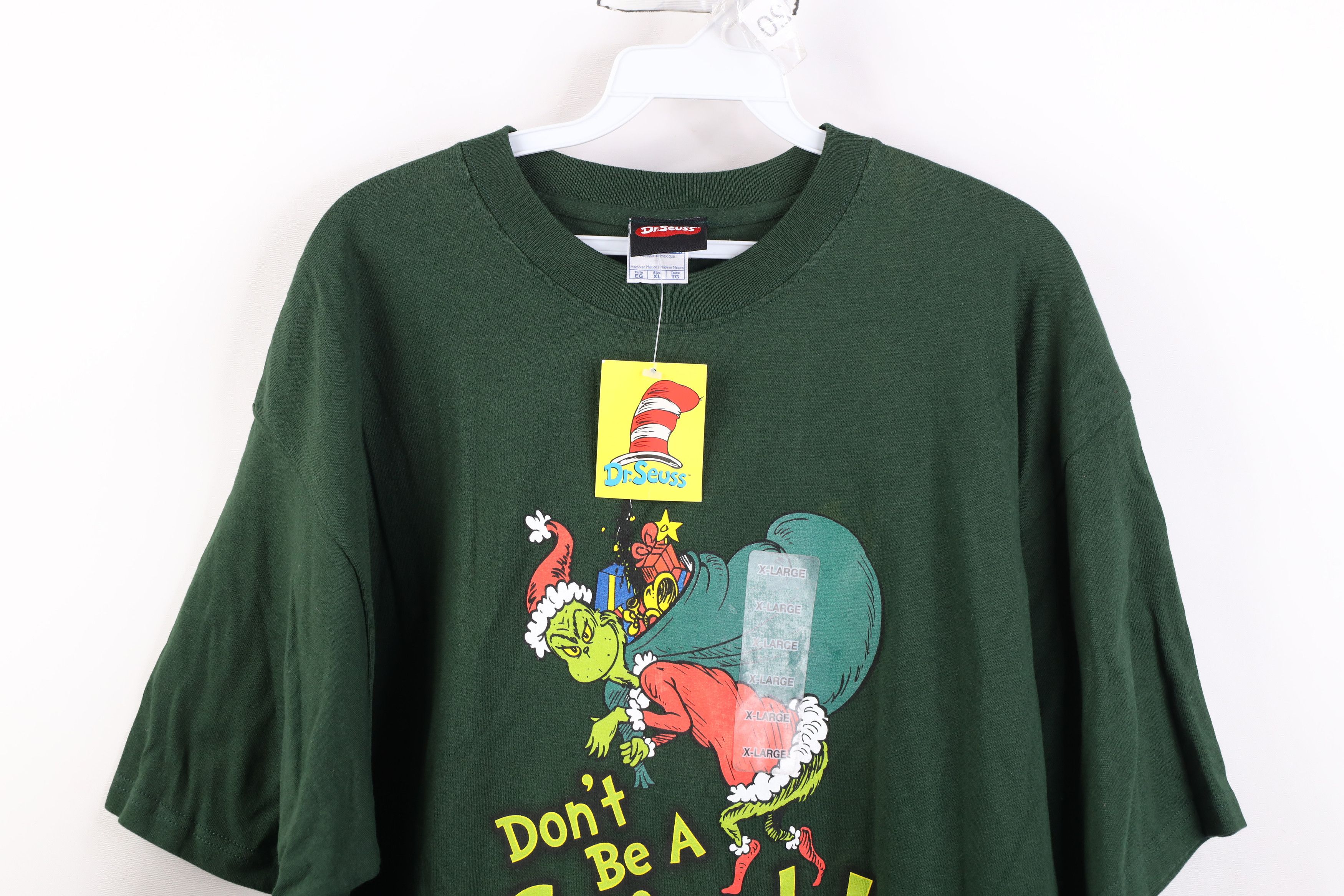 Vintage Deadstock Vintage 2001 Dr Seuss How The Grinch Stole T-Shirt Size US XL / EU 56 / 4 - 2 Thumbnail