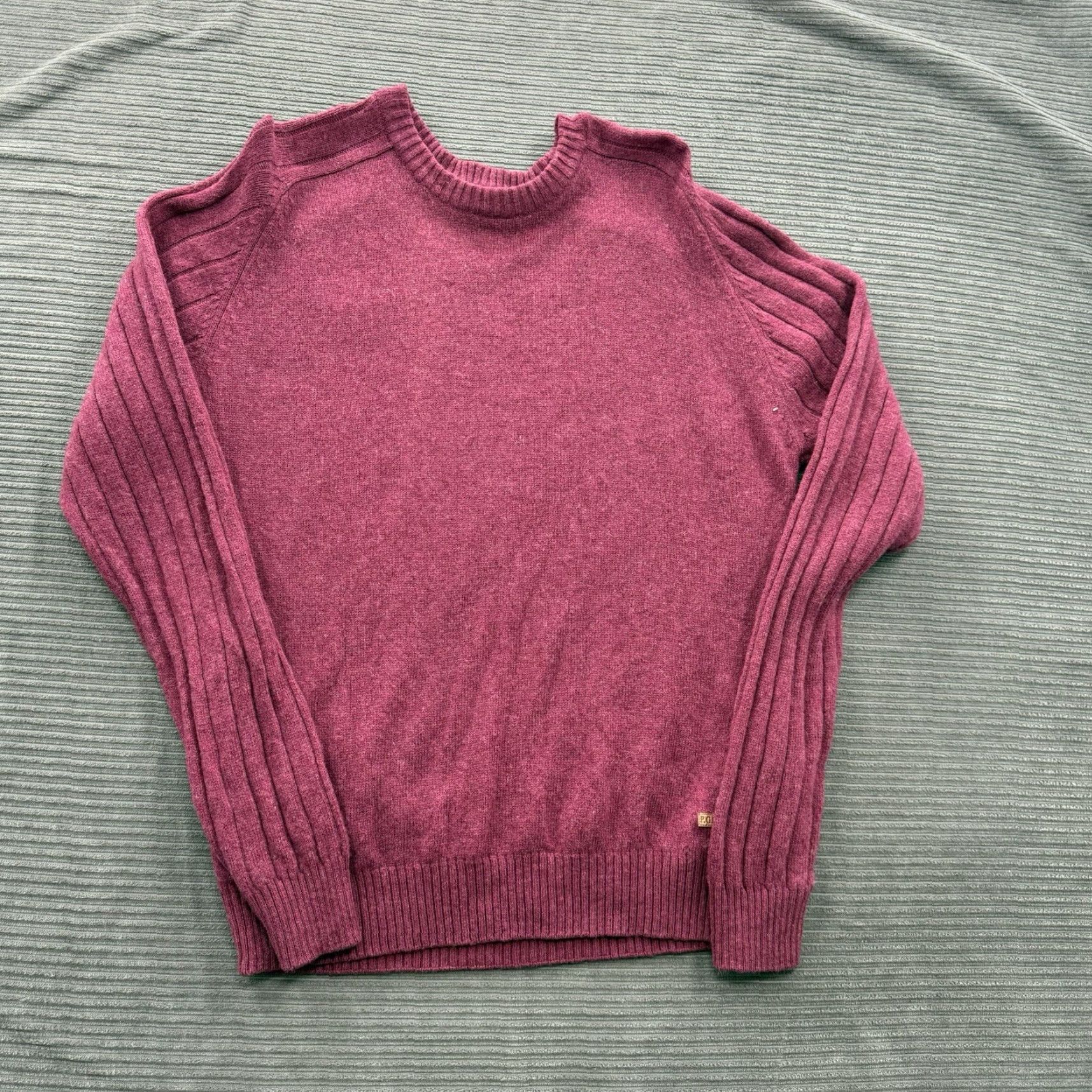 Vintage P.G Field Sweater Men M Red Lambswool Crew Neck Long Sleeve Preppy Logo Pullover Knit - All Seasons, Golf, Casual Size US M / EU 48-50 / 2 - 2 Thumbnail