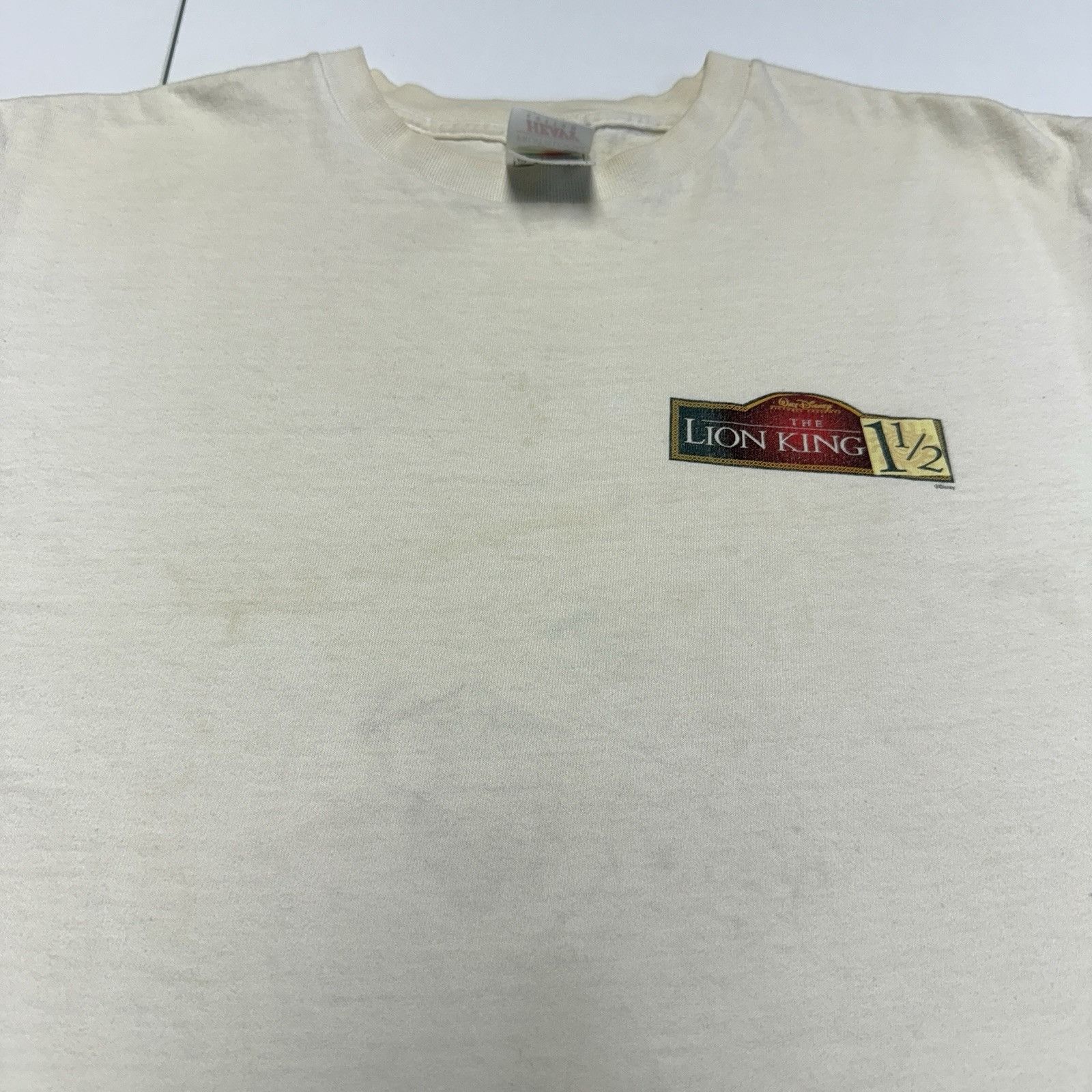 Vintage Vintage Lion King 1 1/2 Shirt White 90s Y2K Disney Movie Size US L / EU 52-54 / 3 - 8 Thumbnail