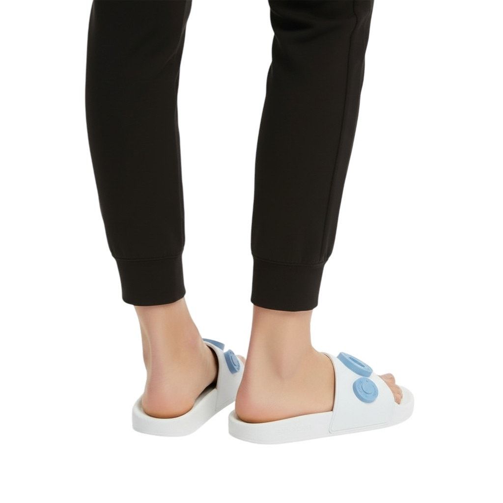 Burberry Burberry Blue Furley Logo-Embellished Sandals, IT35/US5 Size US 5 / IT 35 - 4 Thumbnail