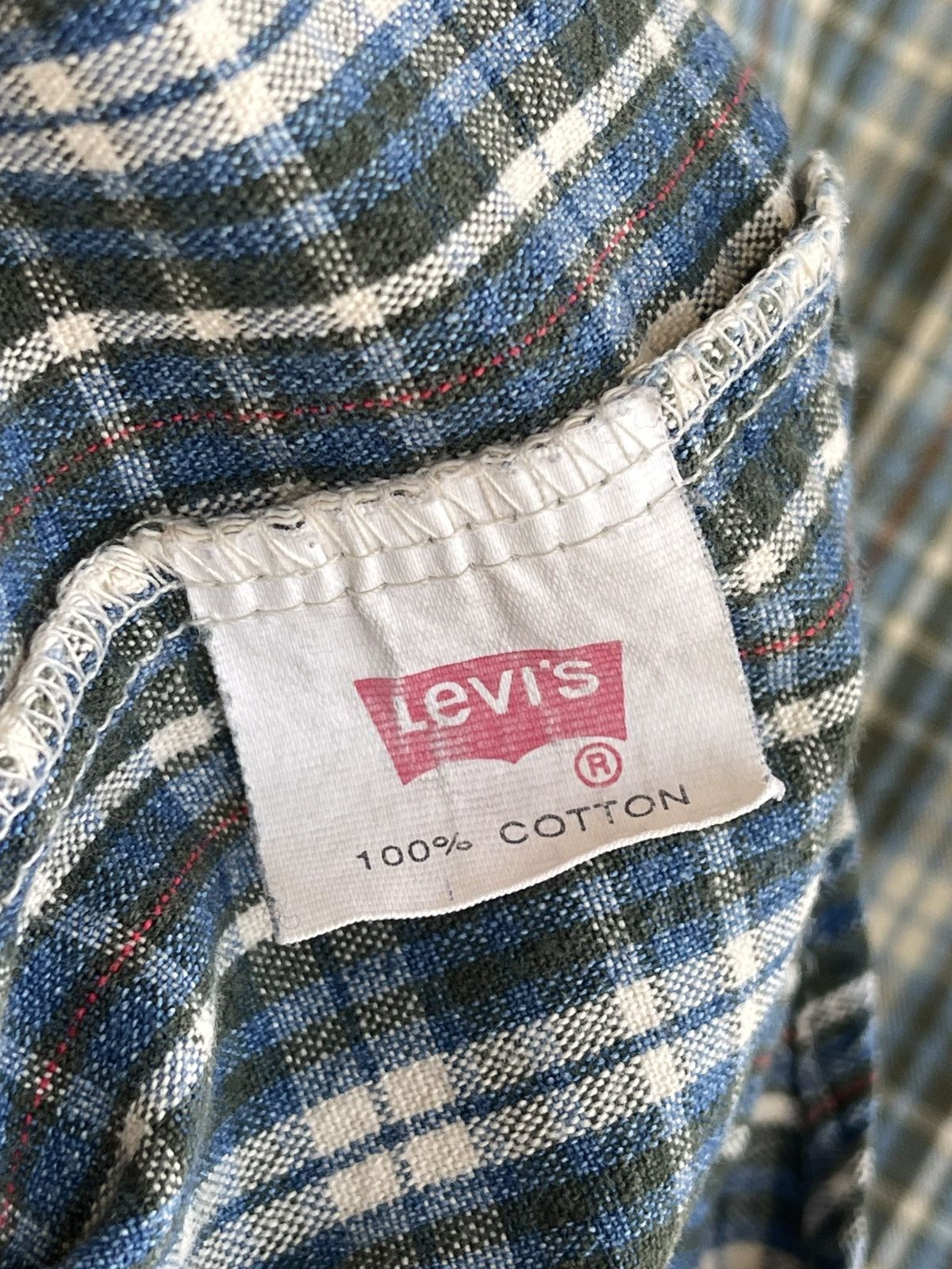 Levi's White Tab Plaid Checked Button Down Long Sleeve Shirt 90s Size US M / EU 48-50 / 2 - 12 Thumbnail