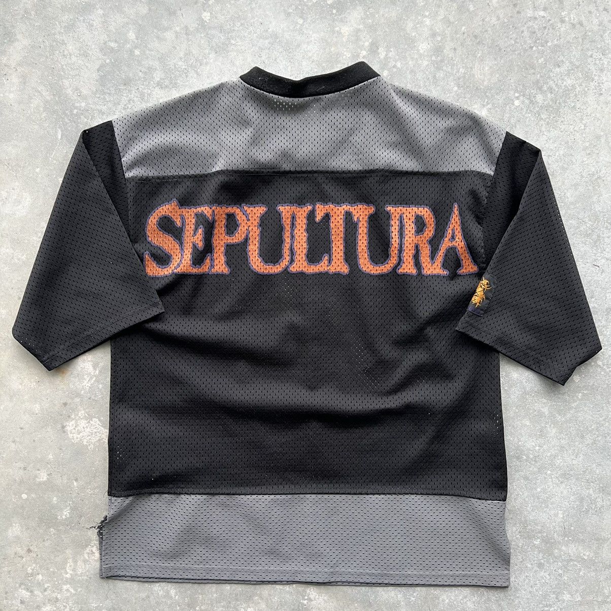 Band Tees × Vintage Rare 90's Sepultura Blue Grape 1995 Jersey