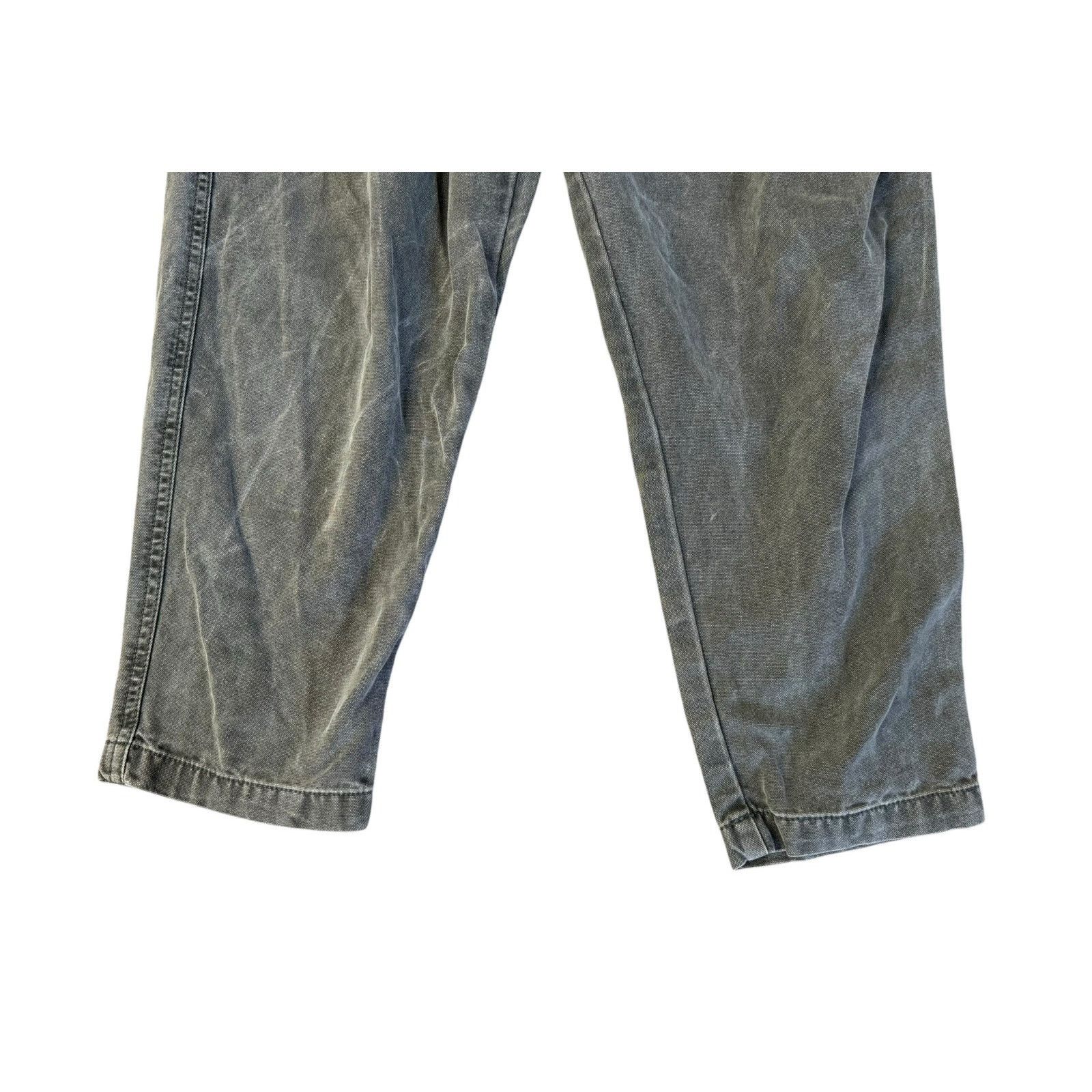 Free People Free People Light Gray Margate Paper Bag Pleated Pants SP Size 28" / US 6 / IT 42 - 5 Thumbnail