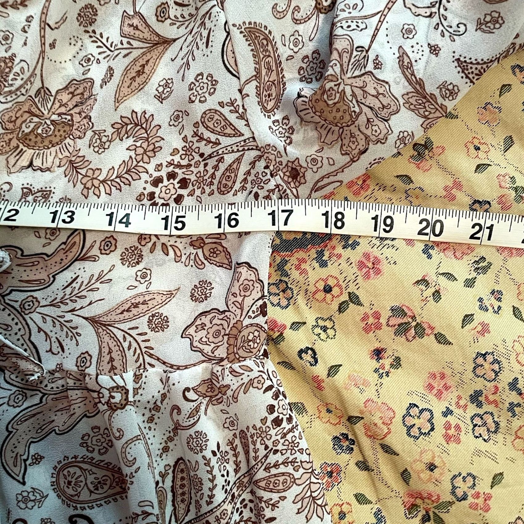 H&M H&M Mama boho paisley cream tan brown sheer pretty maternity top blouse XS Size XS / US 0-2 / IT 36-38 - 6 Thumbnail