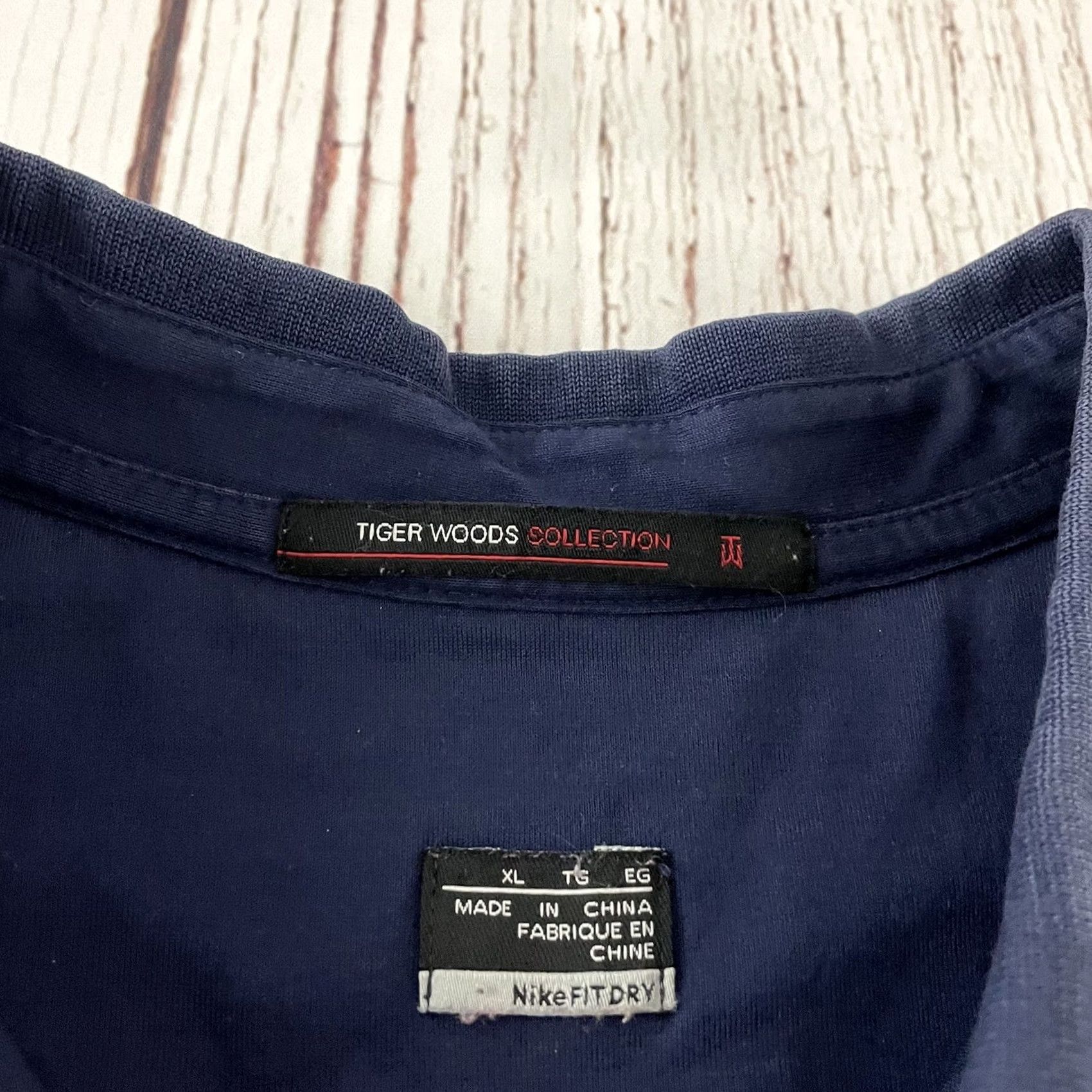 Nike Nike Tiger Woods Collection Striped Short Sleeve Polo Shirt Men's XL Blue Disney Golf Shirt Size US XL / EU 56 / 4 - 3 Thumbnail