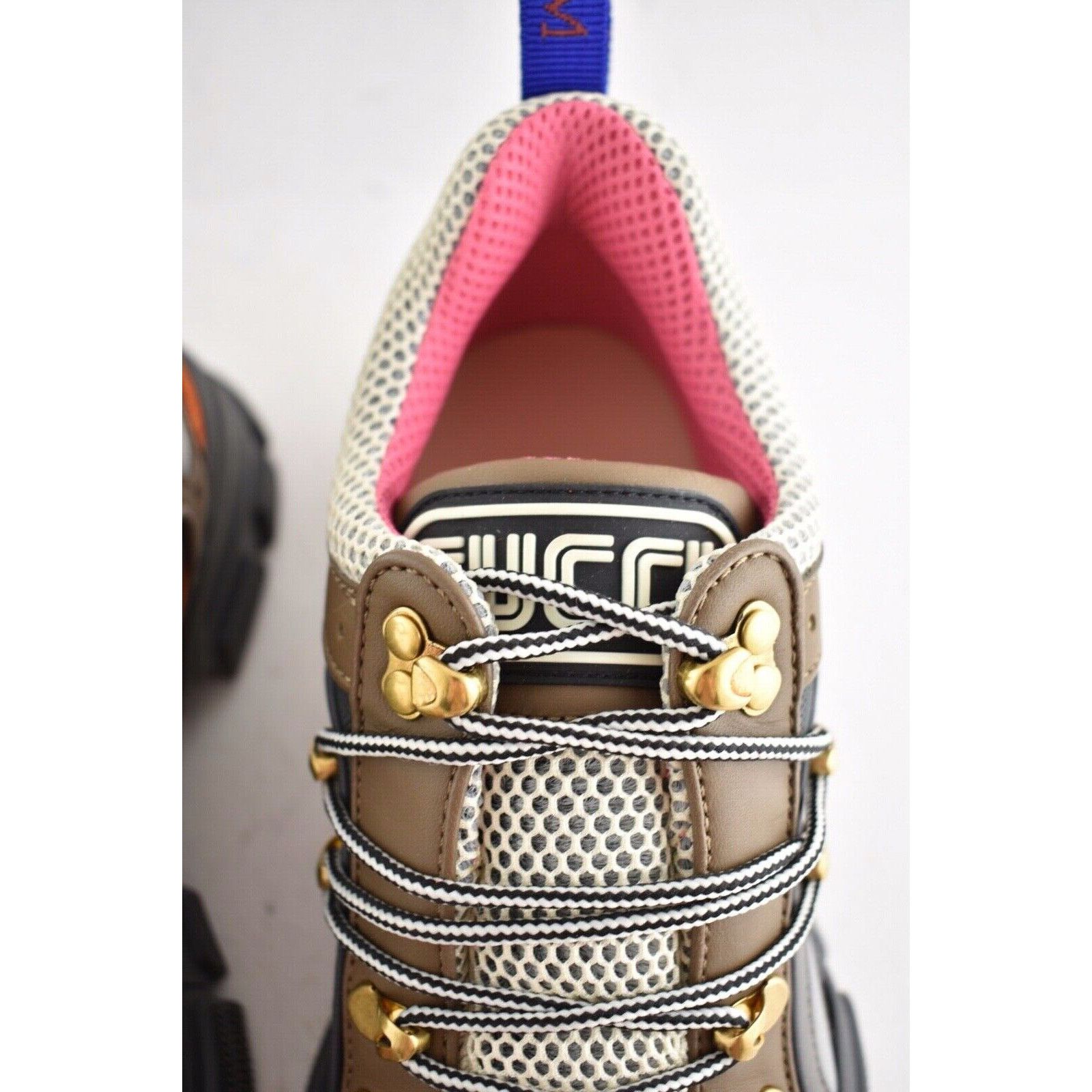 Gucci Gucci Journey Grey Orange Hiker Boot Trainer Sneaker 35.5 Size US 5.5 / IT 35.5 - 5 Thumbnail