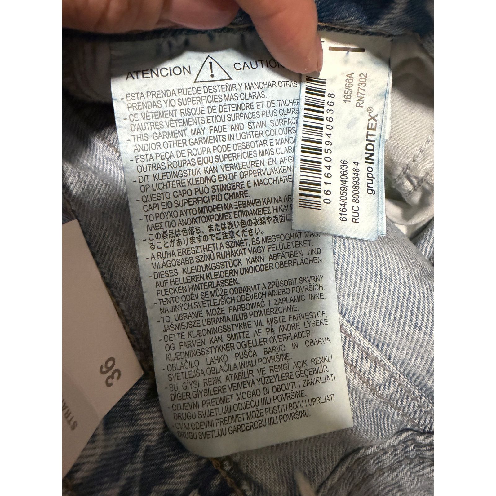 Zara Blue High Waist Straight Ankle Rigid Pocketed Cotton Jeans Size 27" / US 4 / IT 40 - 7 Thumbnail