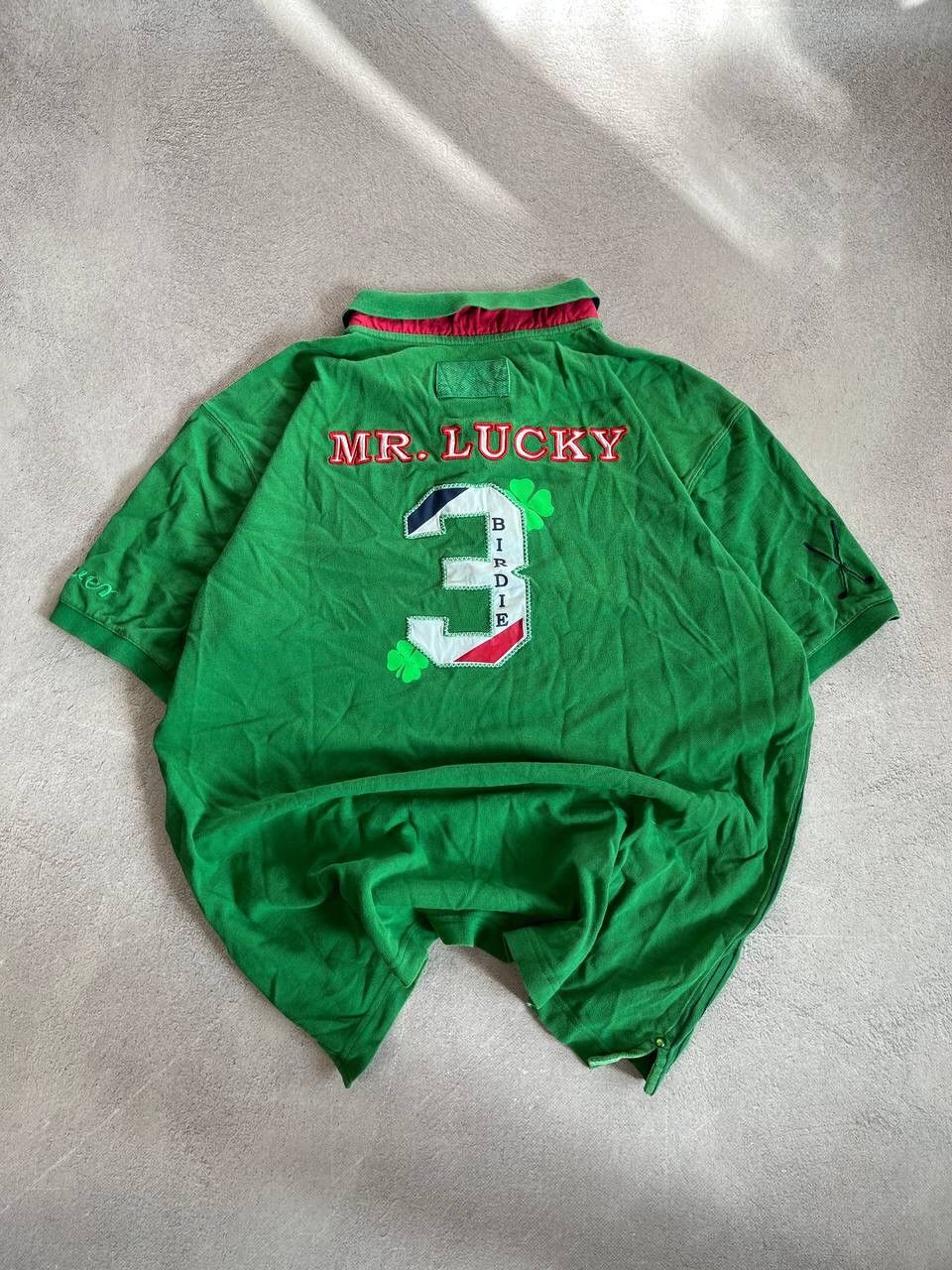 Japanese Brand × Vintage Mr.Lucky Ireland Polo Ralph Like Golf rugby polo jersey Size US M / EU 48-50 / 2 - 1 Thumbnail