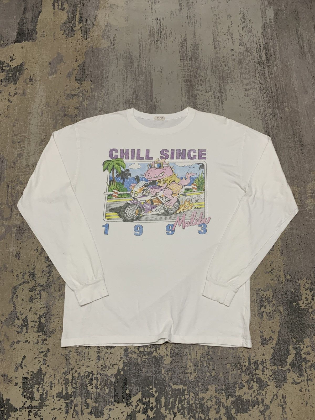 Vintage Vintage Brandy Melville Retro 90s Dino Longsleeve T-Shirt Size US M / EU 48-50 / 2 - 1 Thumbnail