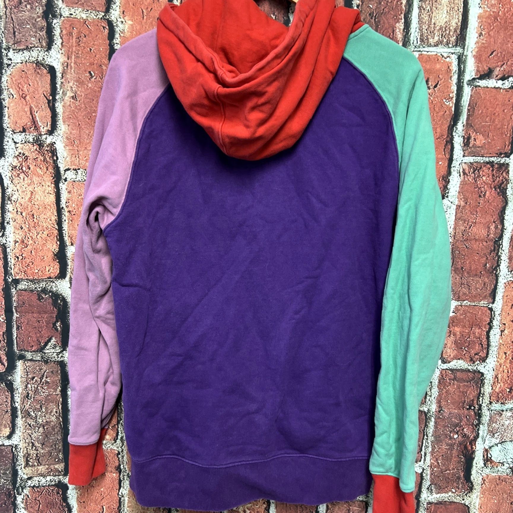 Teddy Fresh Teddy Fresh Hoodie Color Block Purple Red Pullover Sweatshirt Mens M Size US M / EU 48-50 / 2 - 4 Thumbnail