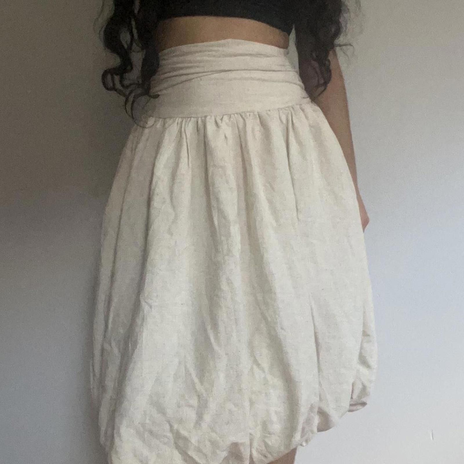Other Cream midi skirt with elastic waistband Size 25" / US 0 / IT 36 - 1 Thumbnail