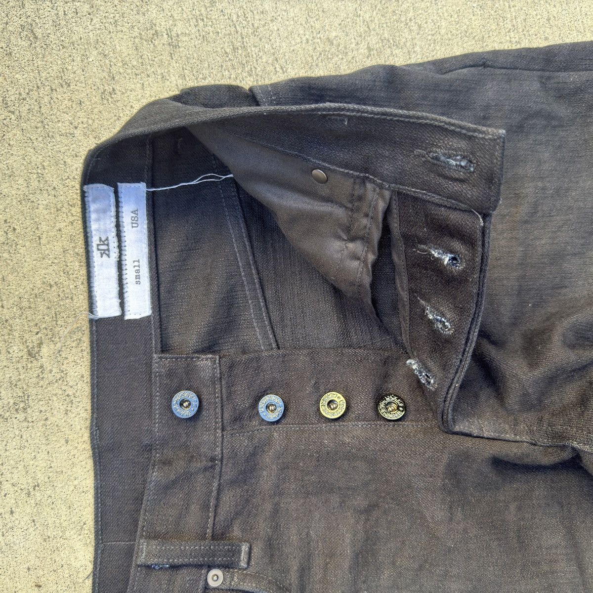K-Two Studios Ktwo Studios 16oz Slub Bootcut Selvedge Denim size Small ...