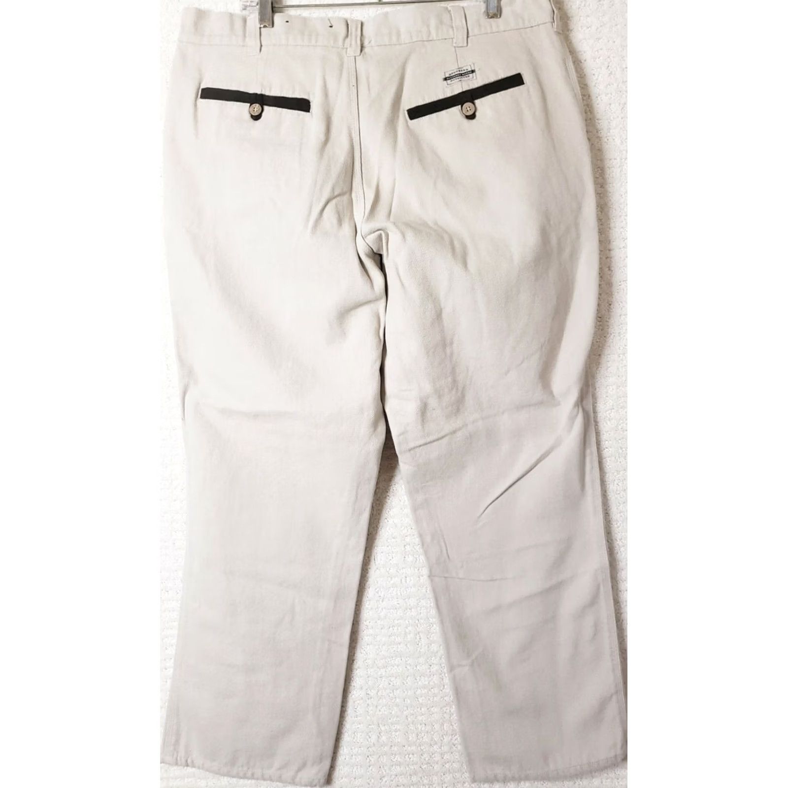 Vintage Southern Marsh Mens Ranch Canvas Pants 34x30 Beige Casual Workwear Size US 34 / EU 50 - 5 Thumbnail