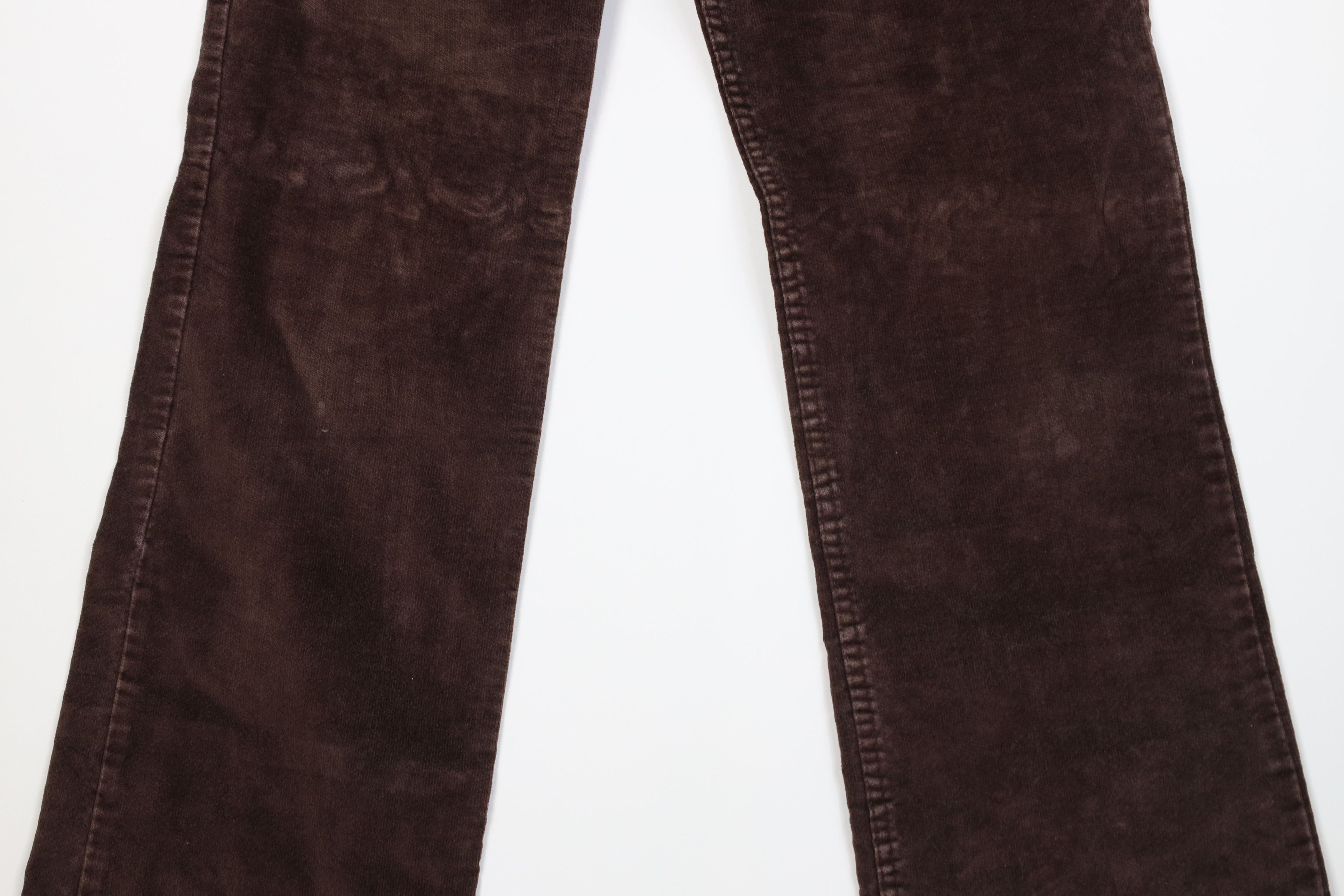 Levi's Vintage 70s Levis Velour Corduroy Wide Leg Pants Brown USA Size US 30 / EU 46 - 3 Thumbnail