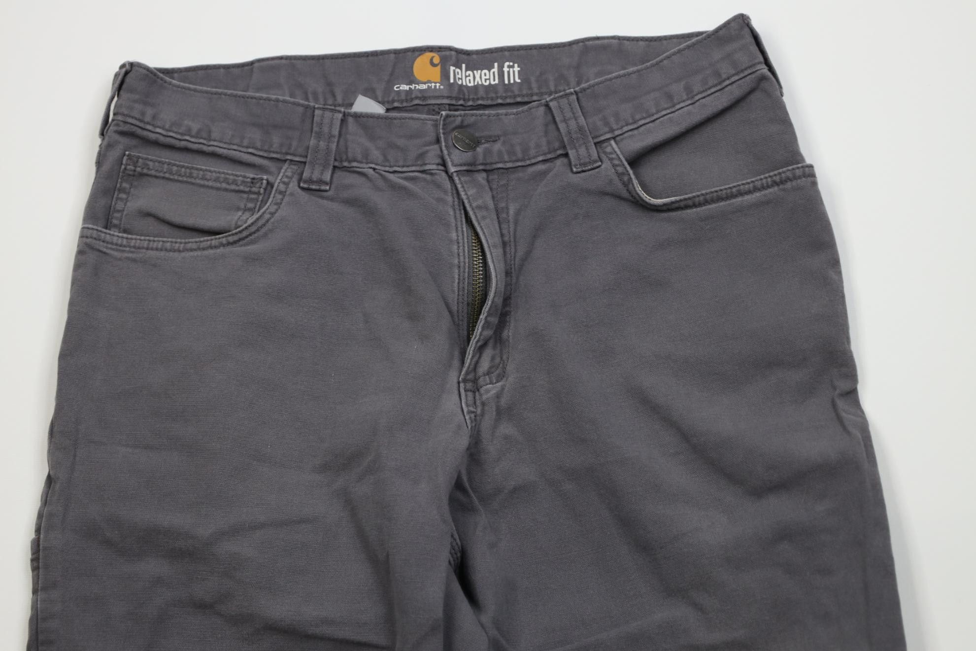 Carhartt Vintage Y2K Carhartt Relaxed Fit Stretch Canvas Pants Gray Size US 33 - 2 Thumbnail