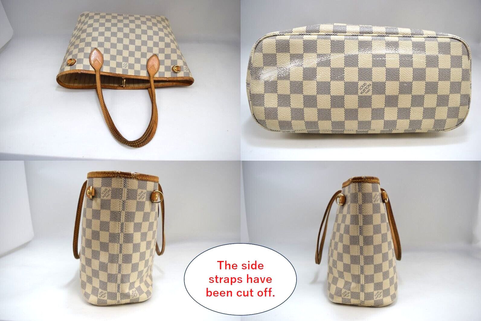 Louis Vuitton Louis Vuitton Neverfull PM Tote Bag Azur N51110 Size ONE SIZE - 4 Thumbnail