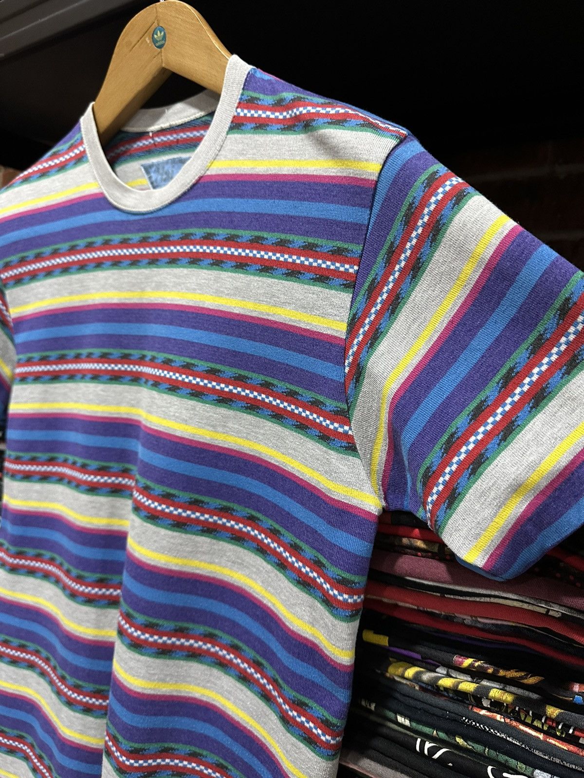 Hai Sporting Gear Vintage Issey Miyake Studio Stripe Tee Size US M / EU 48-50 / 2 - 4 Thumbnail