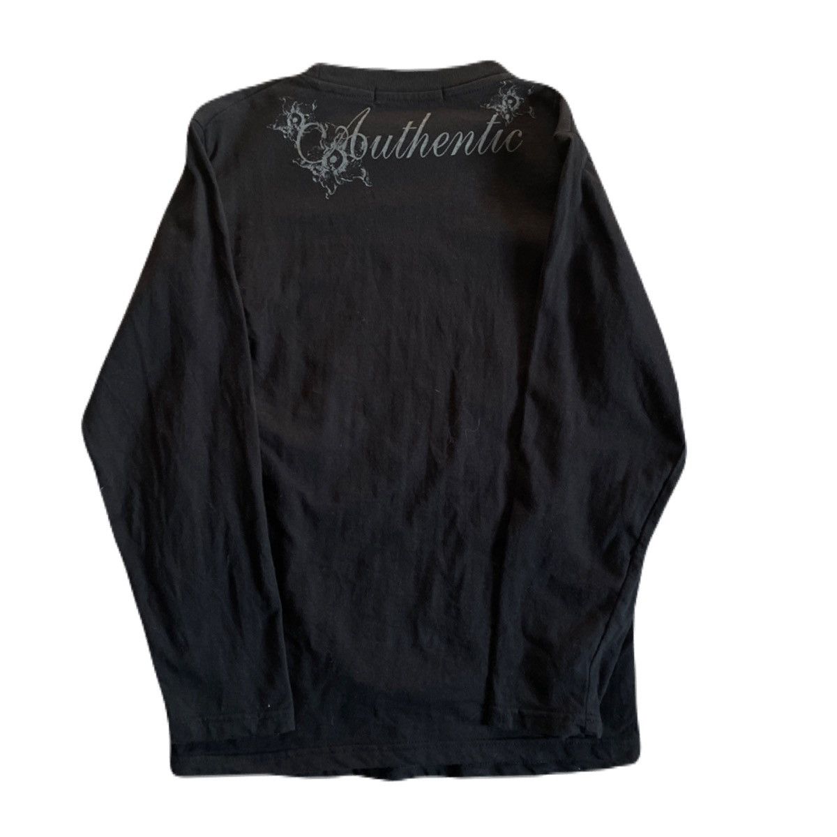 If Six Was Nine 2000s Japanese archive Vkei Glitter Skull Long Sleeve tee Size US XS / EU 42 / 0 - 4 Thumbnail