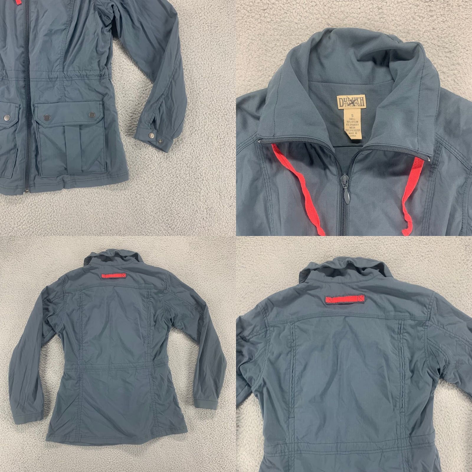 CO Duluth Trading Co Jacket Womens Small Blue Polyester Full Zip Outdoor Pockets Size S / US 4 / IT 40 - 8 Thumbnail