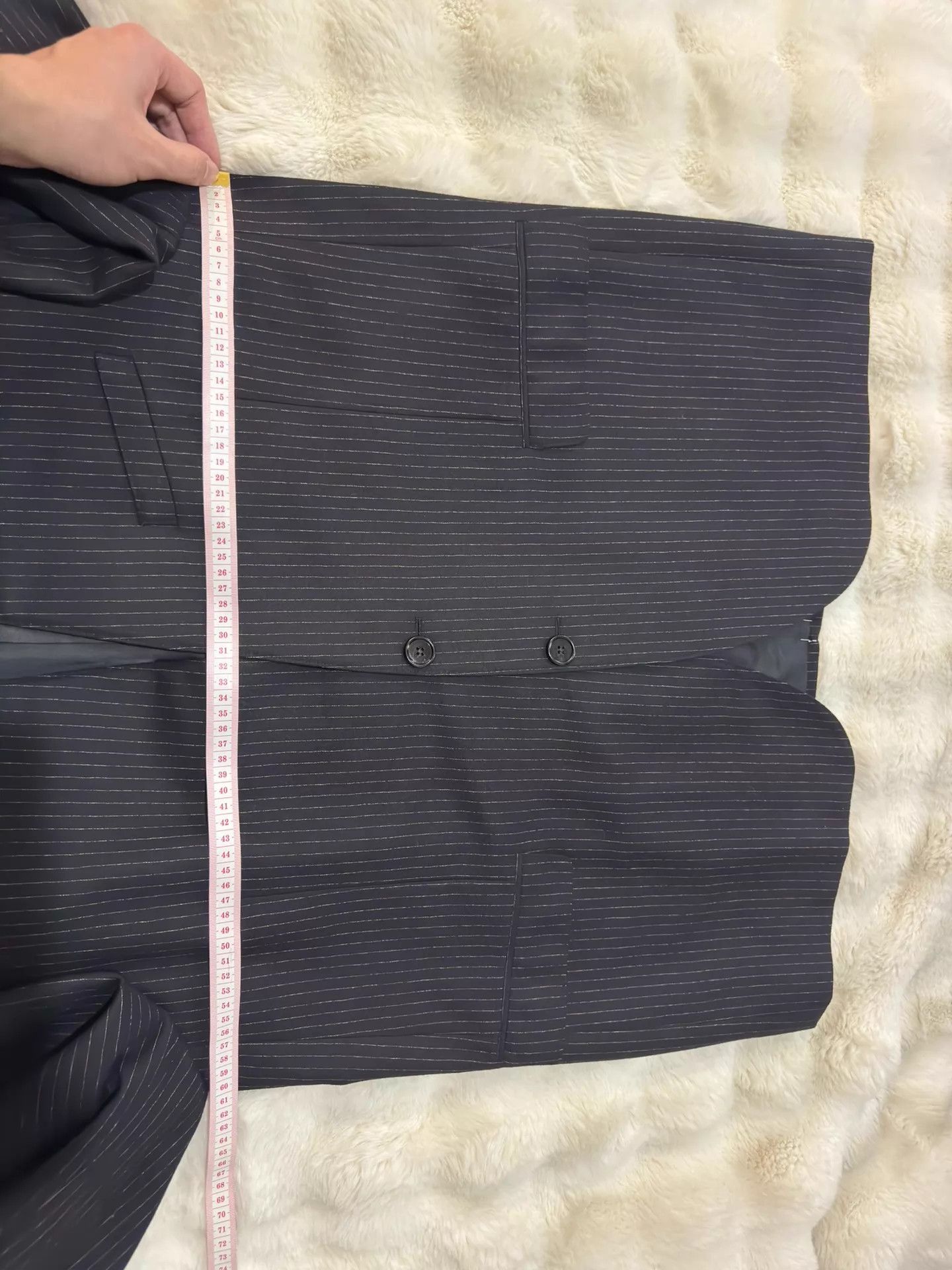 Celine Celine 22fw Hedi stand collar thin stripe suit 54 Size 54L - 6 Thumbnail