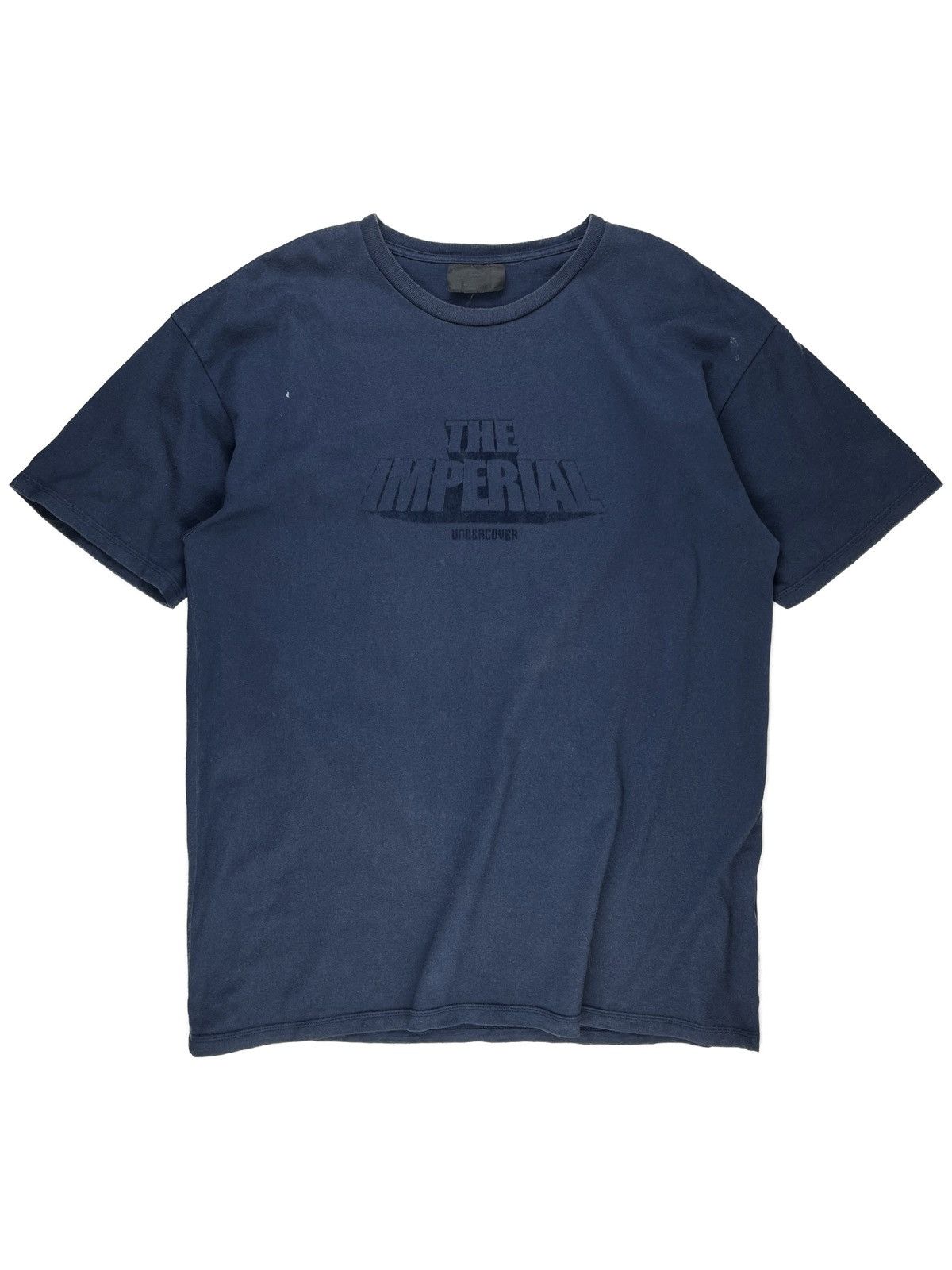 image of Aw00 Undercover The Imperial Felt Print Tshirt in Navy, Men's (Size XL)