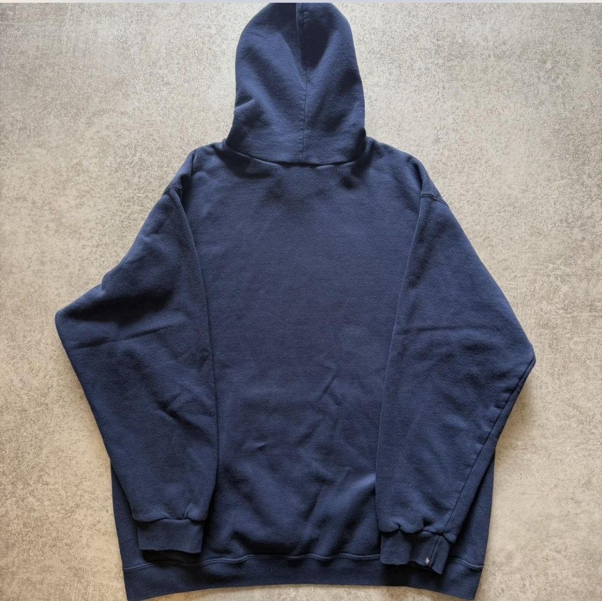 Nike Vintage 2000s navy blue center swoosh nike hoodie Size US XL / EU 56 / 4 - 2 Thumbnail
