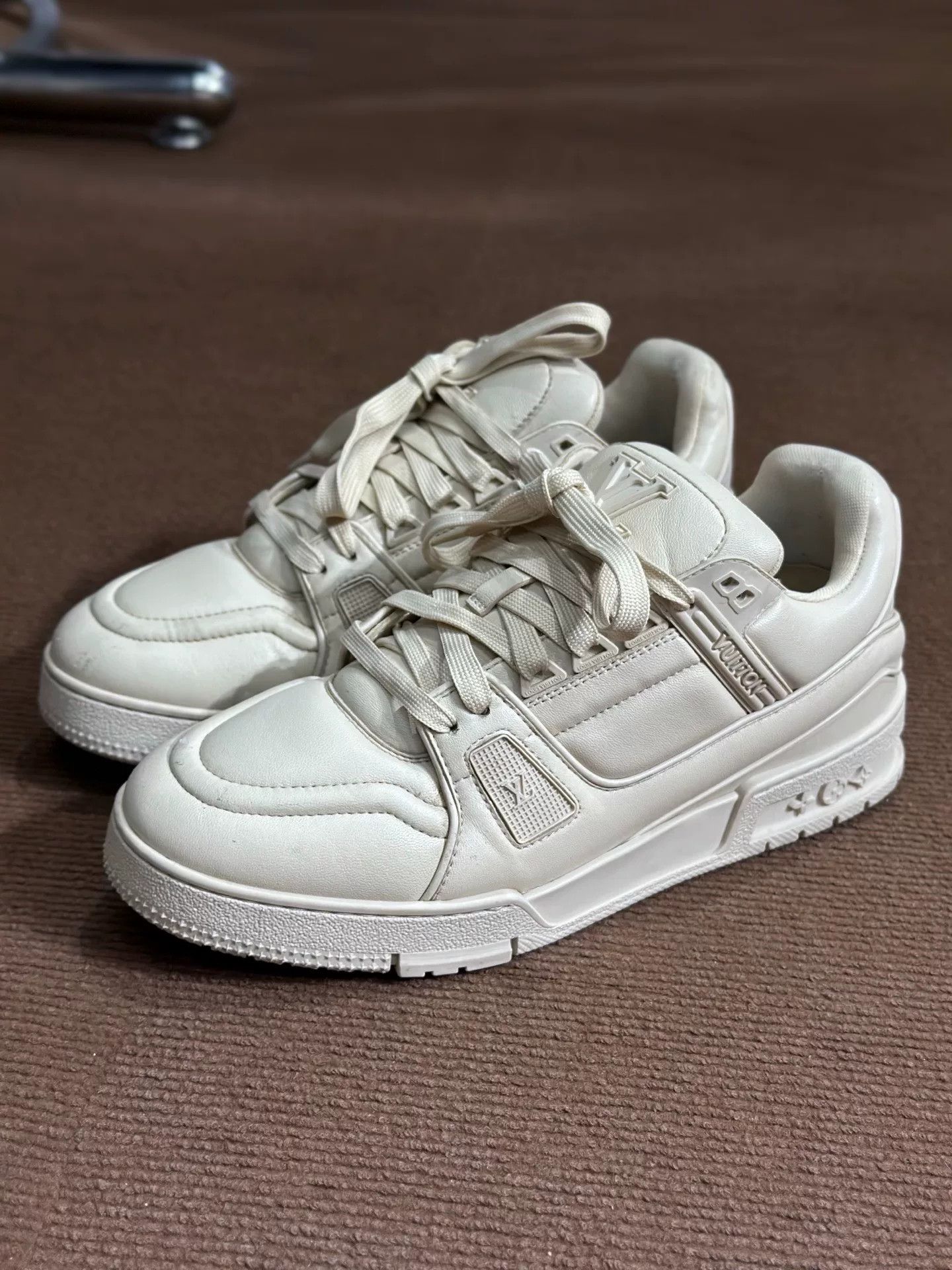 Louis Vuitton Louis Vuitton Training Beige Lowtop Sneakers 40 Men Size US 7.5 / EU 40-41 - 1 Thumbnail