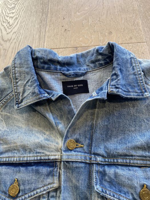 Fear of God HOLY WATER $1300 NEW FIFTH DENIM JACKET FEAR OF GOD