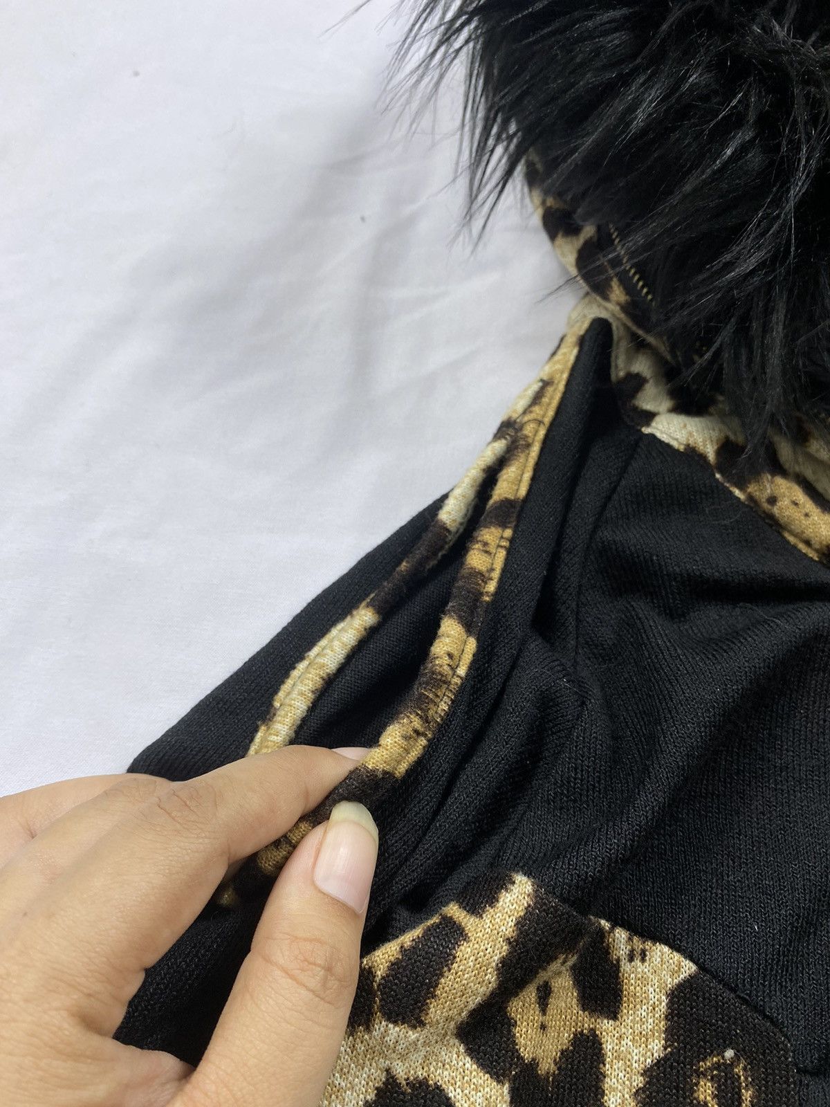 Japanese Brand Japanese Re:Mix Doll Leopard zip up fur hoodie ifsix style Size US S / EU 44-46 / 1 - 9 Thumbnail