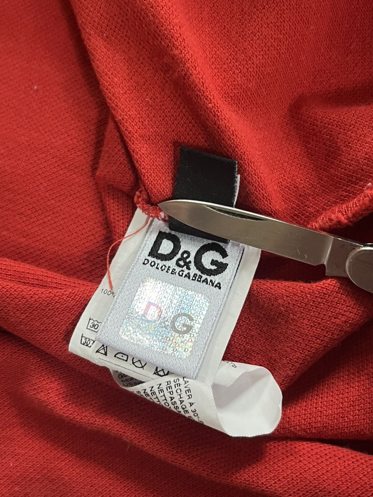 Dolce & Gabbana Women’s Red Polo Shirt Dolce & Gabbana Size 50 Size XL / US 12-14 / IT 48-50 - 9 Thumbnail