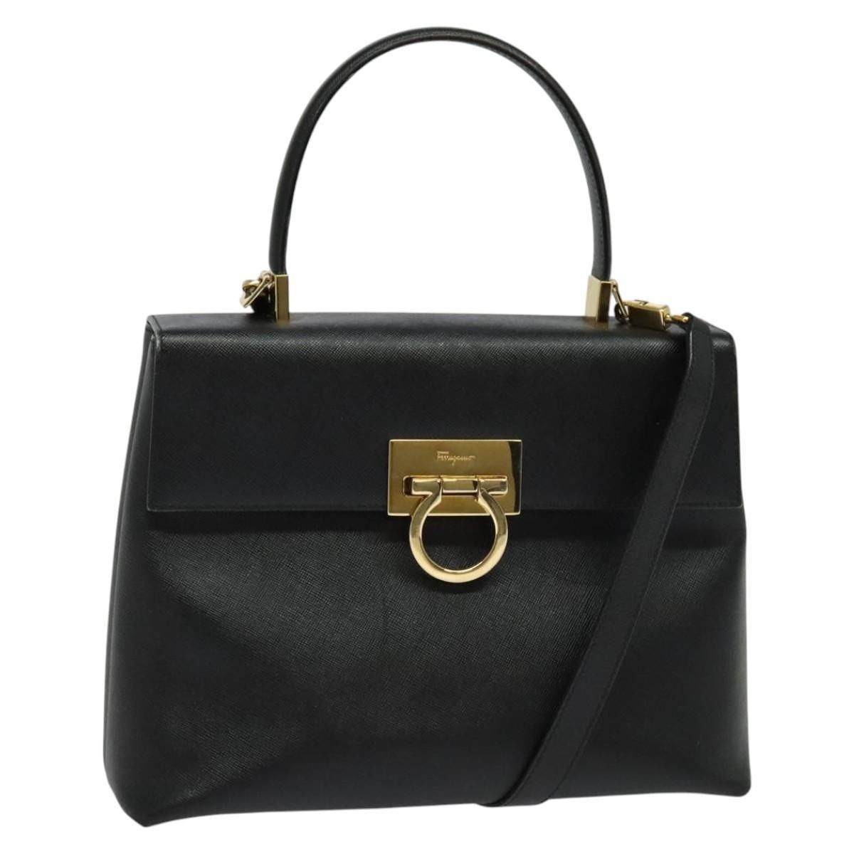 Salvatore Ferragamo Salvatore Ferragamo Gancini Convertible Top Handle Leather Size ONE SIZE - 1 Thumbnail