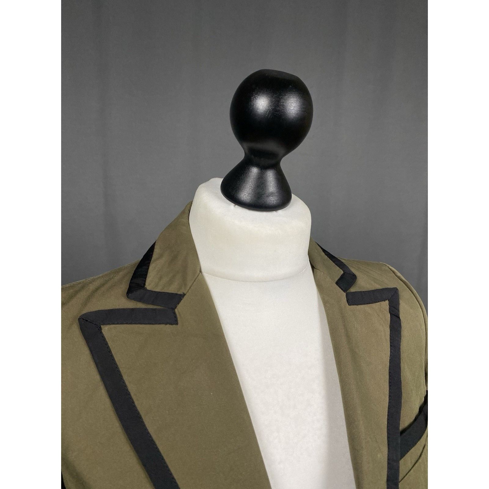 Etro Etro Contrast Stitch Women's Green 1-Button Blazer Jacket Si Size XS / US 0-2 / IT 36-38 - 6 Thumbnail