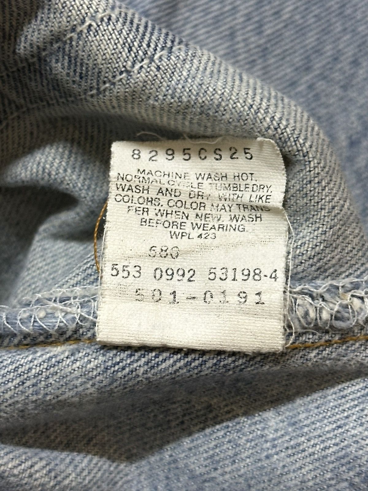 Levi's Vintage 80s Levis 501 Blue Wash Distressed Style Loose Jeans Size US 30 / EU 46 - 11 Thumbnail