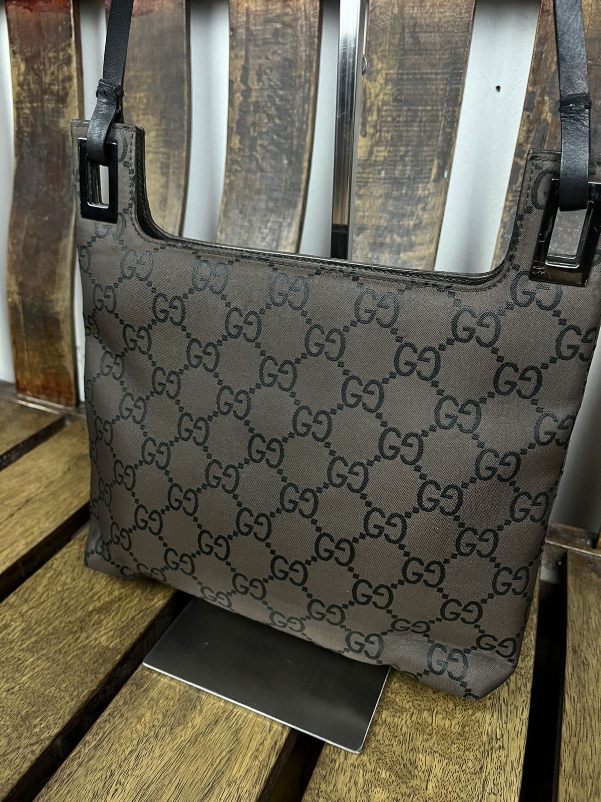 Gucci Gucci by Tom Ford 1998 Brown GG Monogram Shoulder Bag Size ONE SIZE - 18 Thumbnail