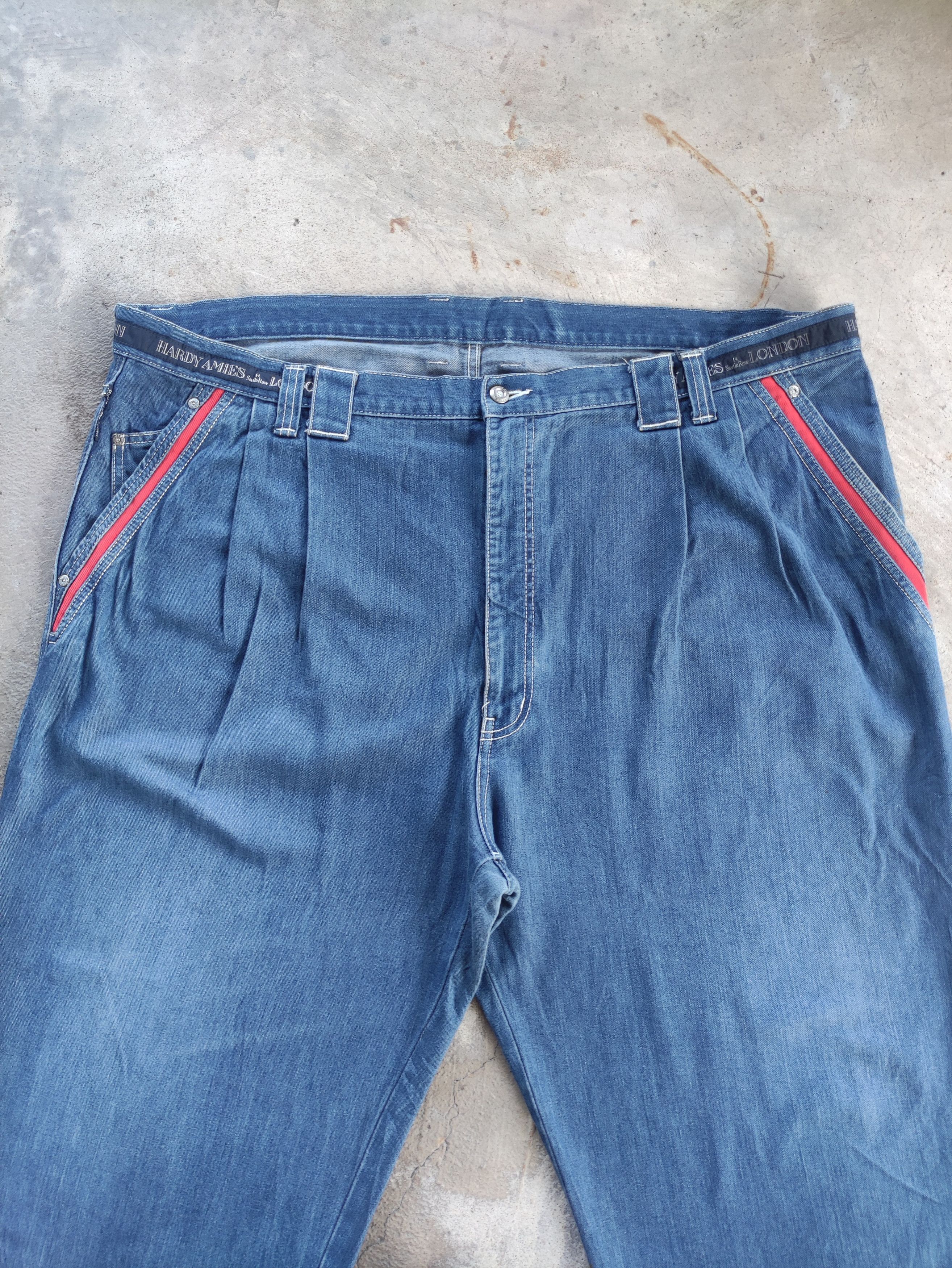 Hardy Amies Vintage Hardy Amies Jean Baggy Faded Denim Size US 44 / EU 60 - 3 Thumbnail